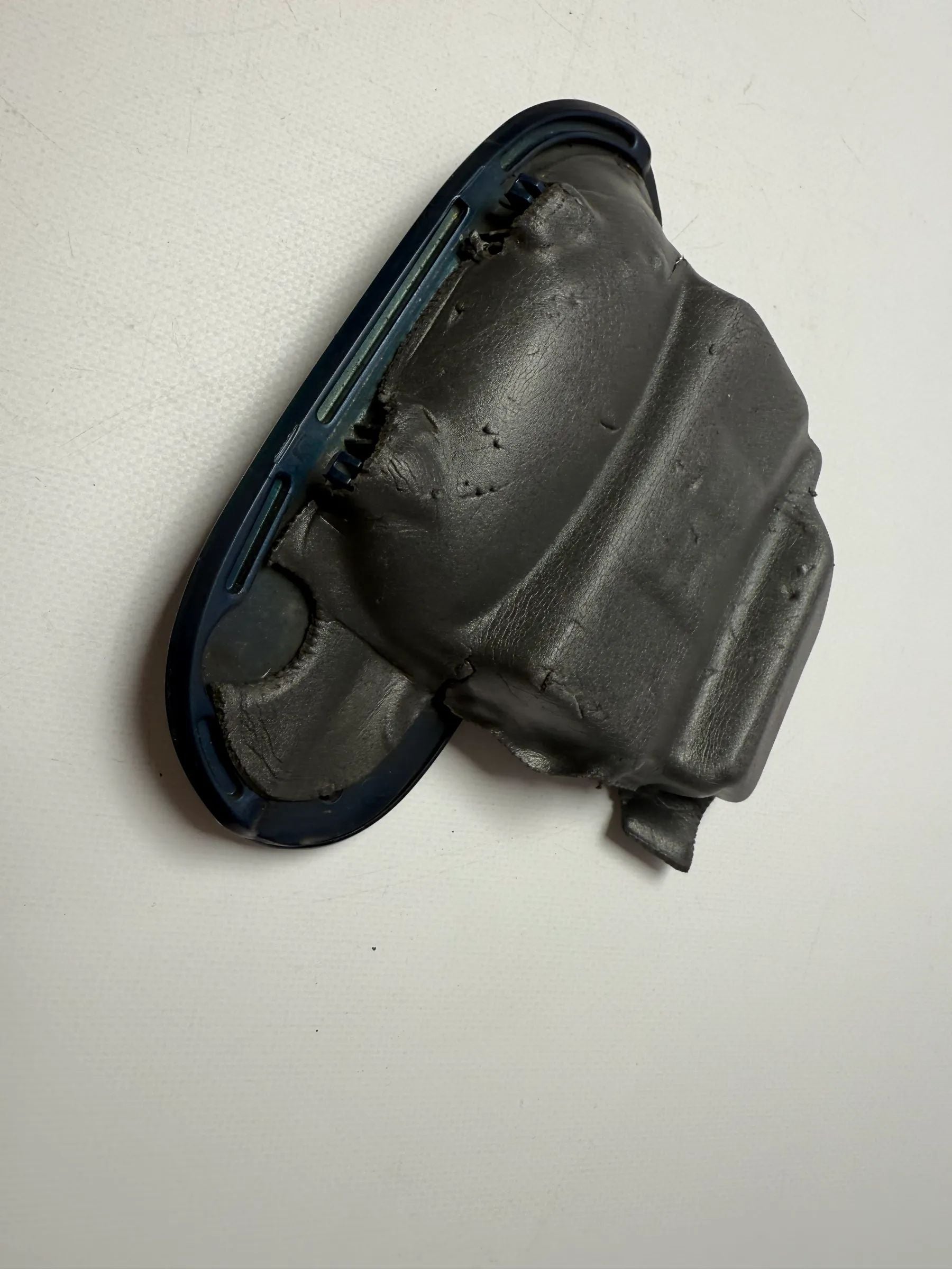 Oryginalna klamka drzwi BMW E39 tylna prawa niebieska alu R1 ("E39 tylna R1")