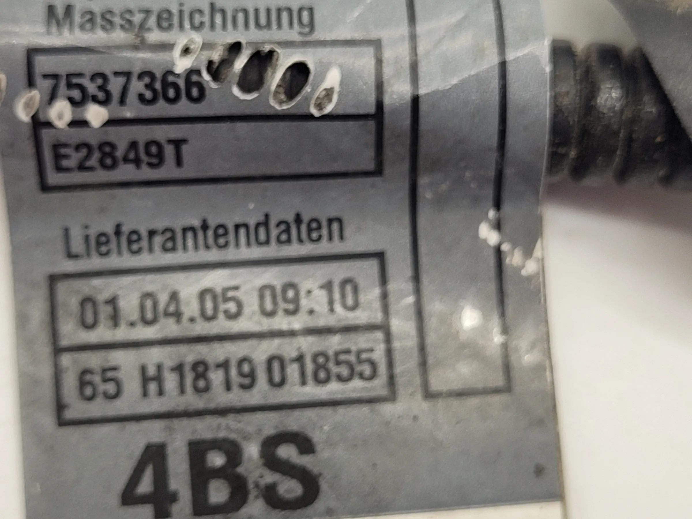 BMW 3er E90/E91 Kabelbaum Leitungssatz Zündkerzen 7537365-02 (Original)