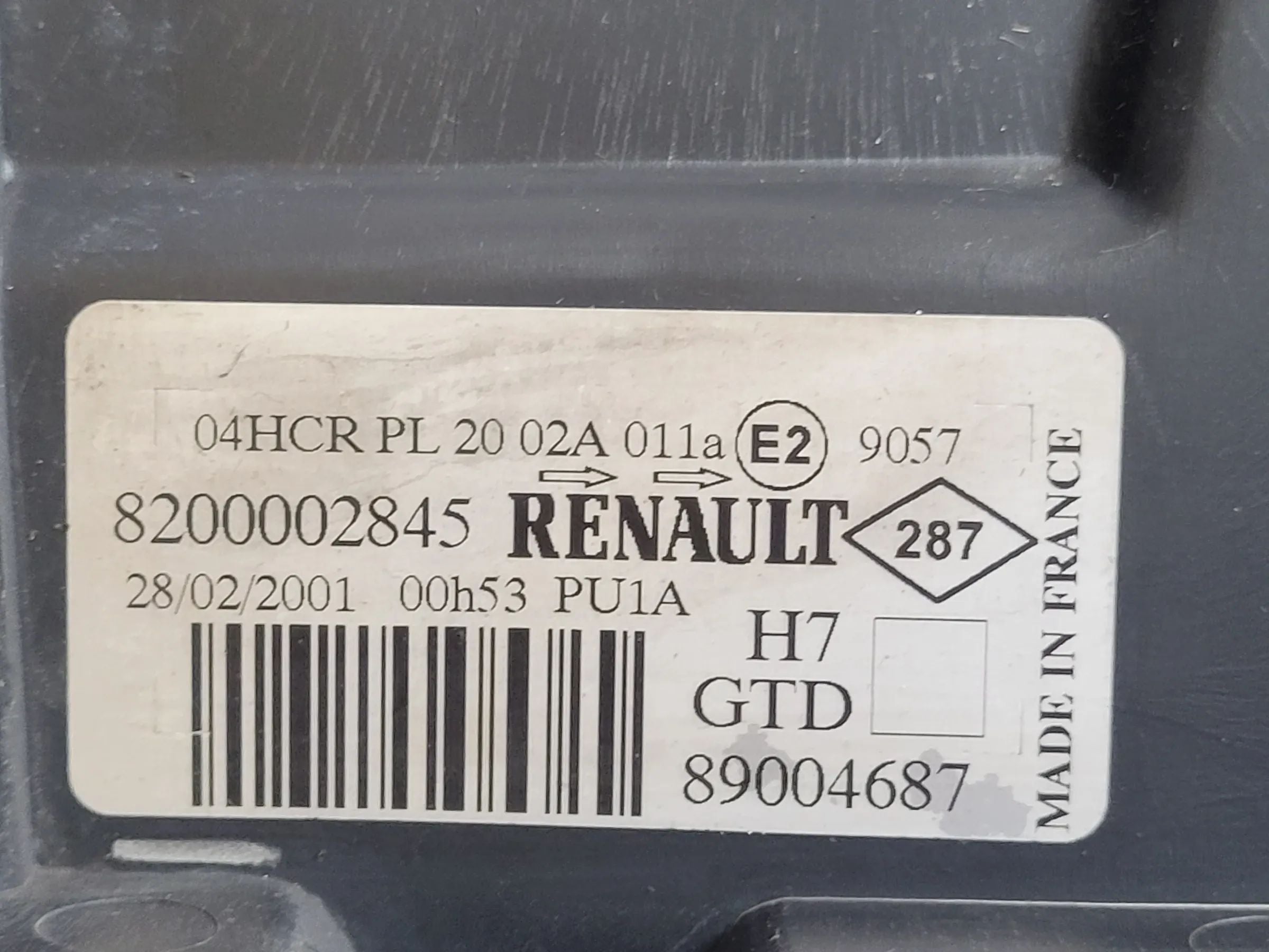 Renault Laguna II 2 Scheinwerfer/Frontleuchte Links 8200002845 (Original)