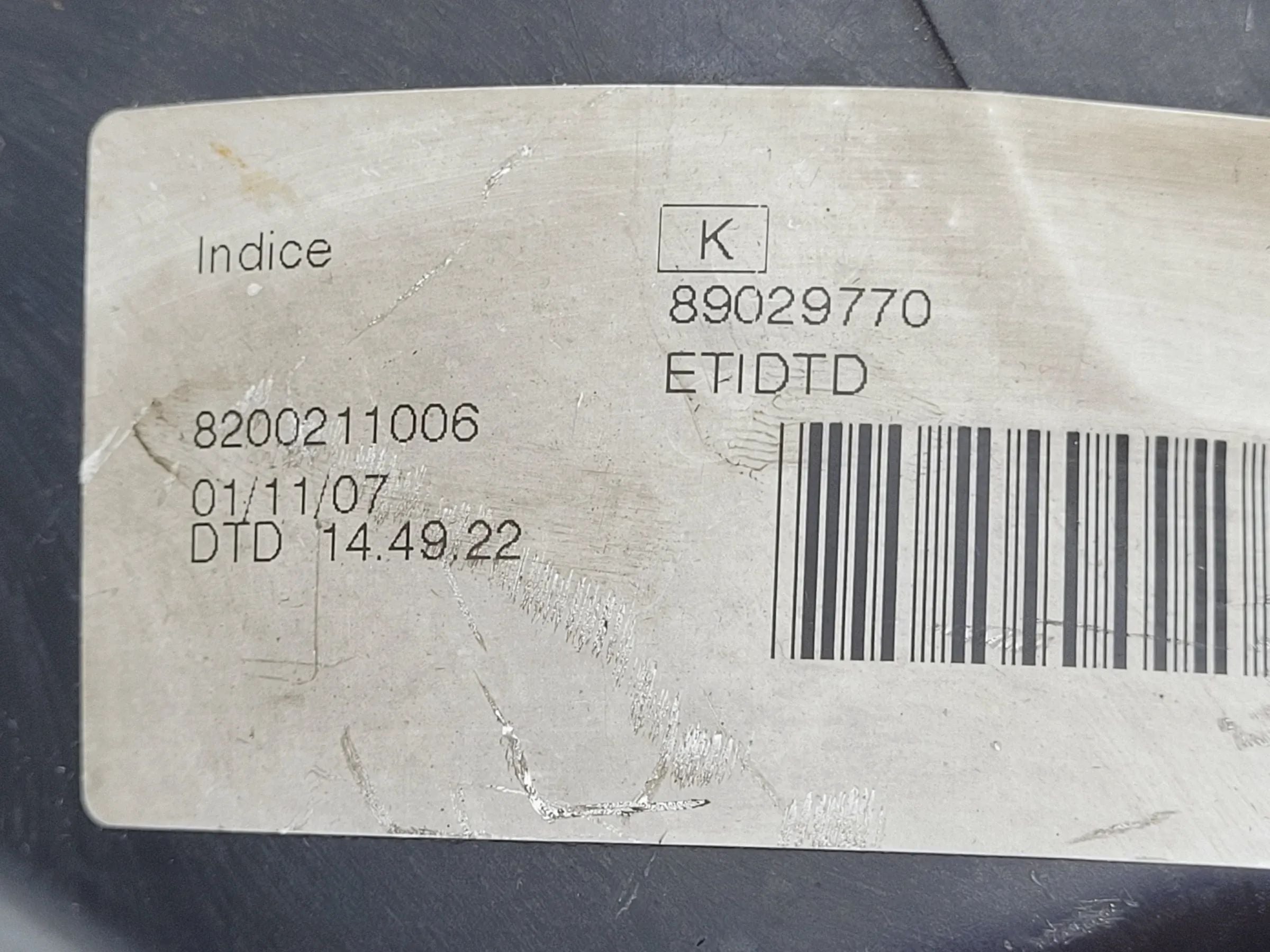 Dacia Logan LS/KS Scheinwerfer/Frontleuchte Rechts 8200211006 (Original)