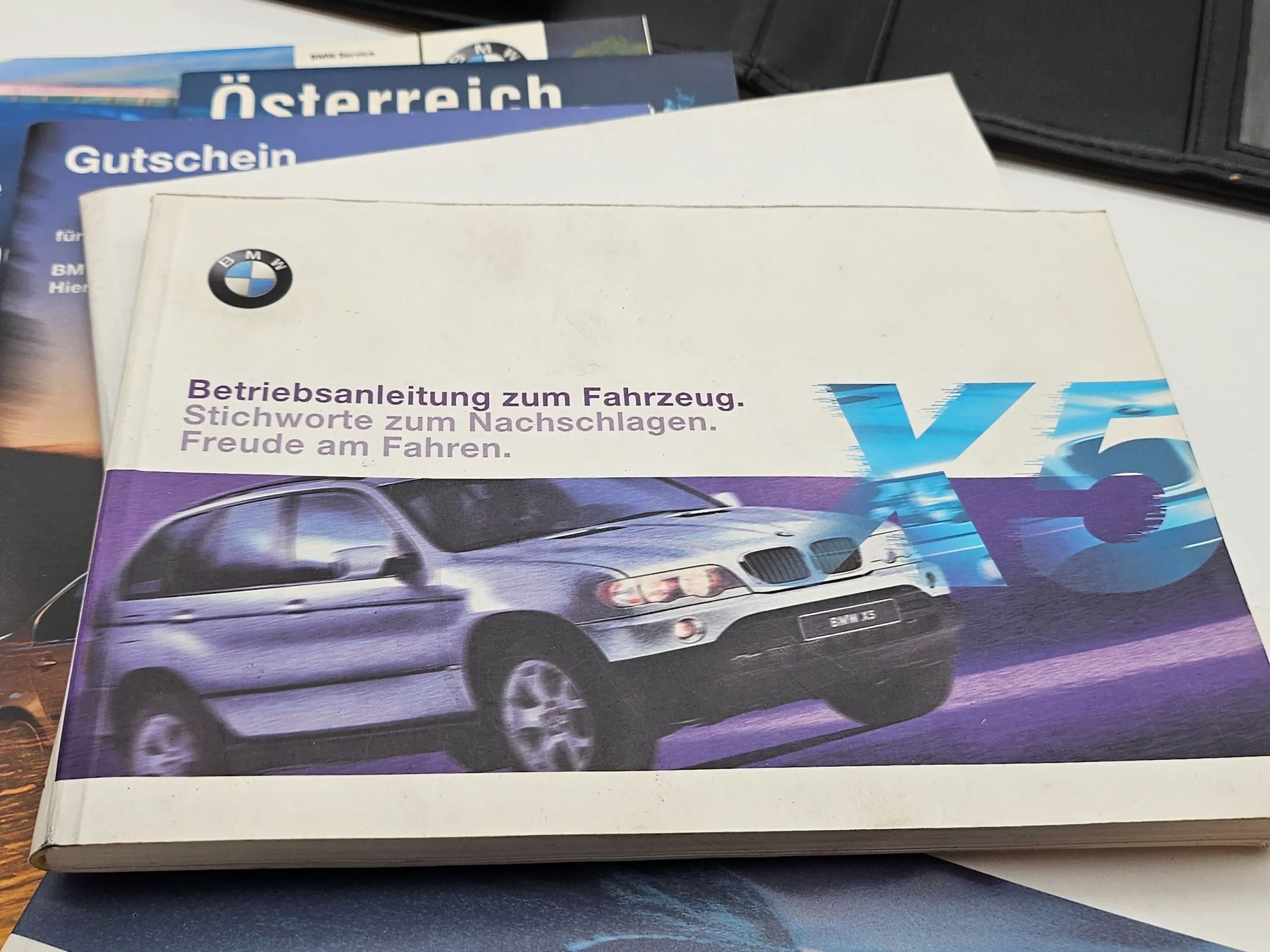 Original Bordmappe  Betriebsanleitung BMW X5 E53 3.0i  und 4.4i