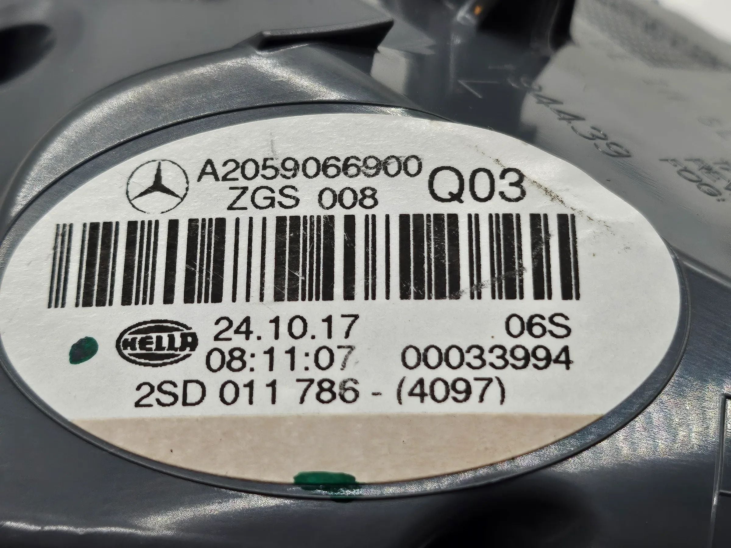 Original Mercedes W205  Cabrio Coupe Innere Rückleuchte links  A2059066900