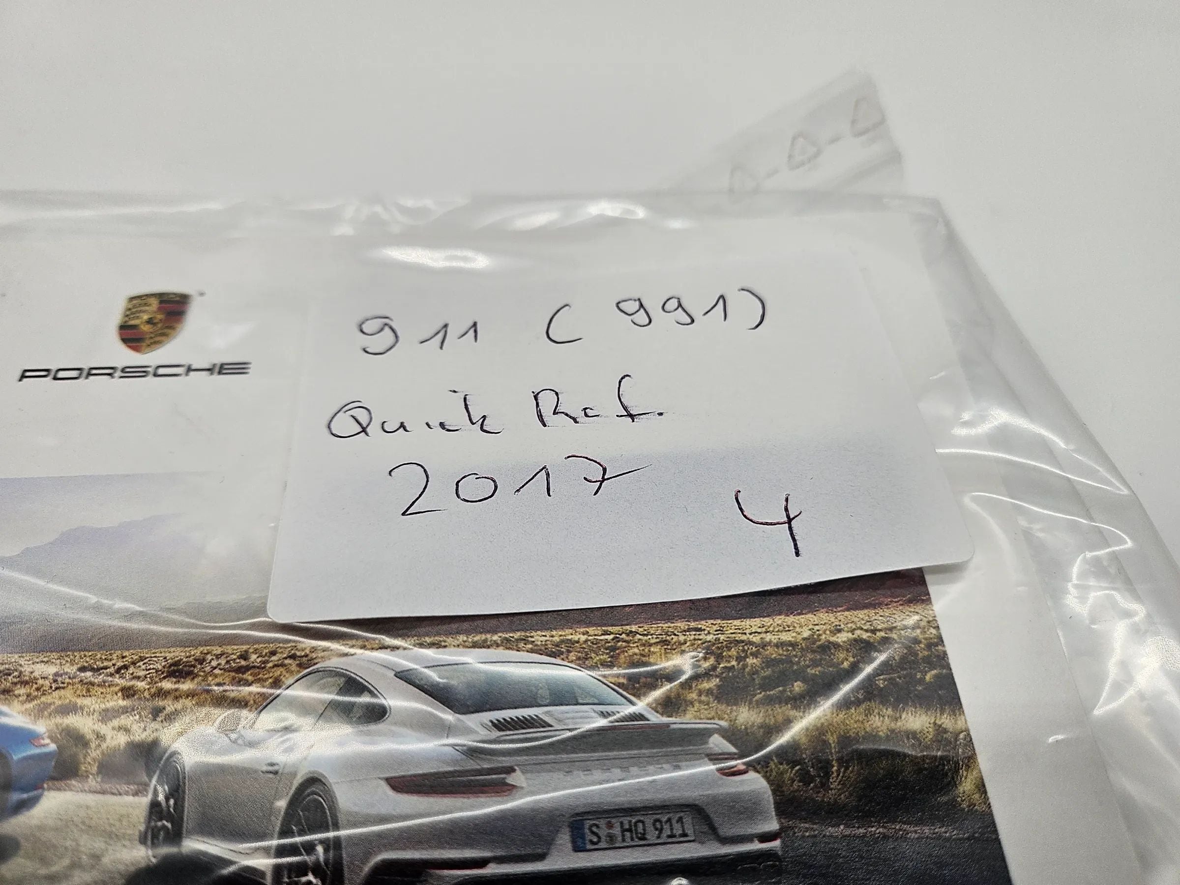 PORSCHE 911 CARRERA  911 TARGA  2017 Typ 991 schnell Betriebsanleitung englisch