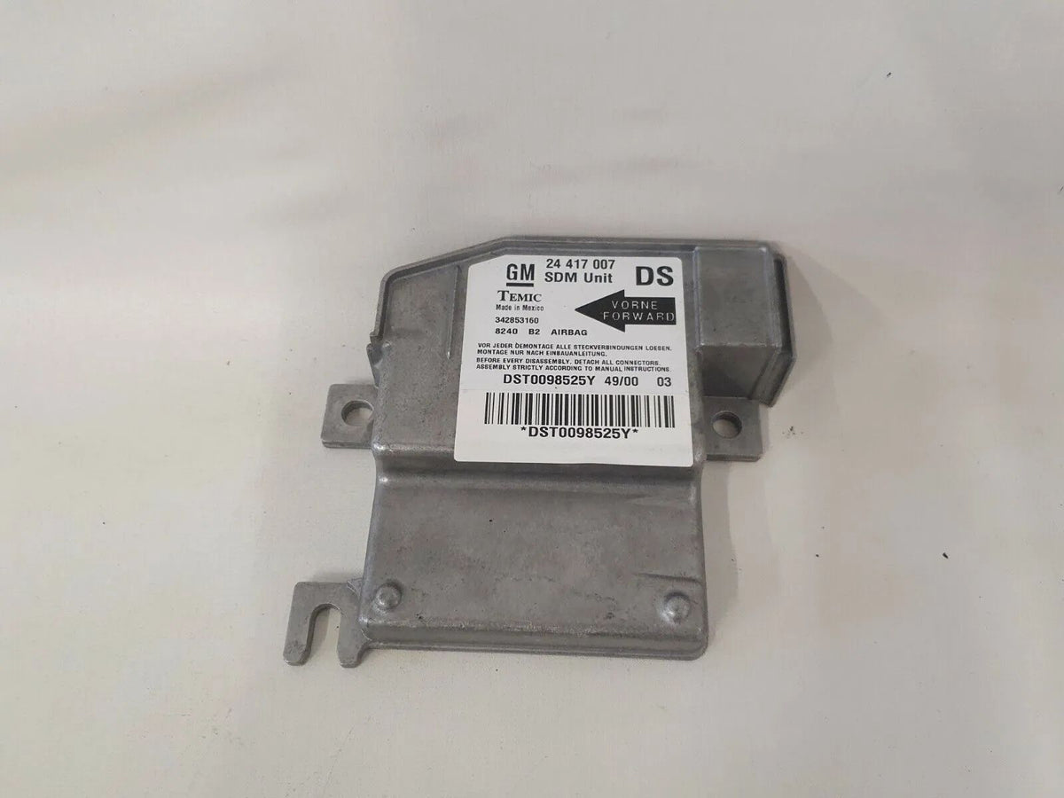 Opel Corsa C Boîtier Airbag Capteur Airbagsteuergerät 24417007 342853160