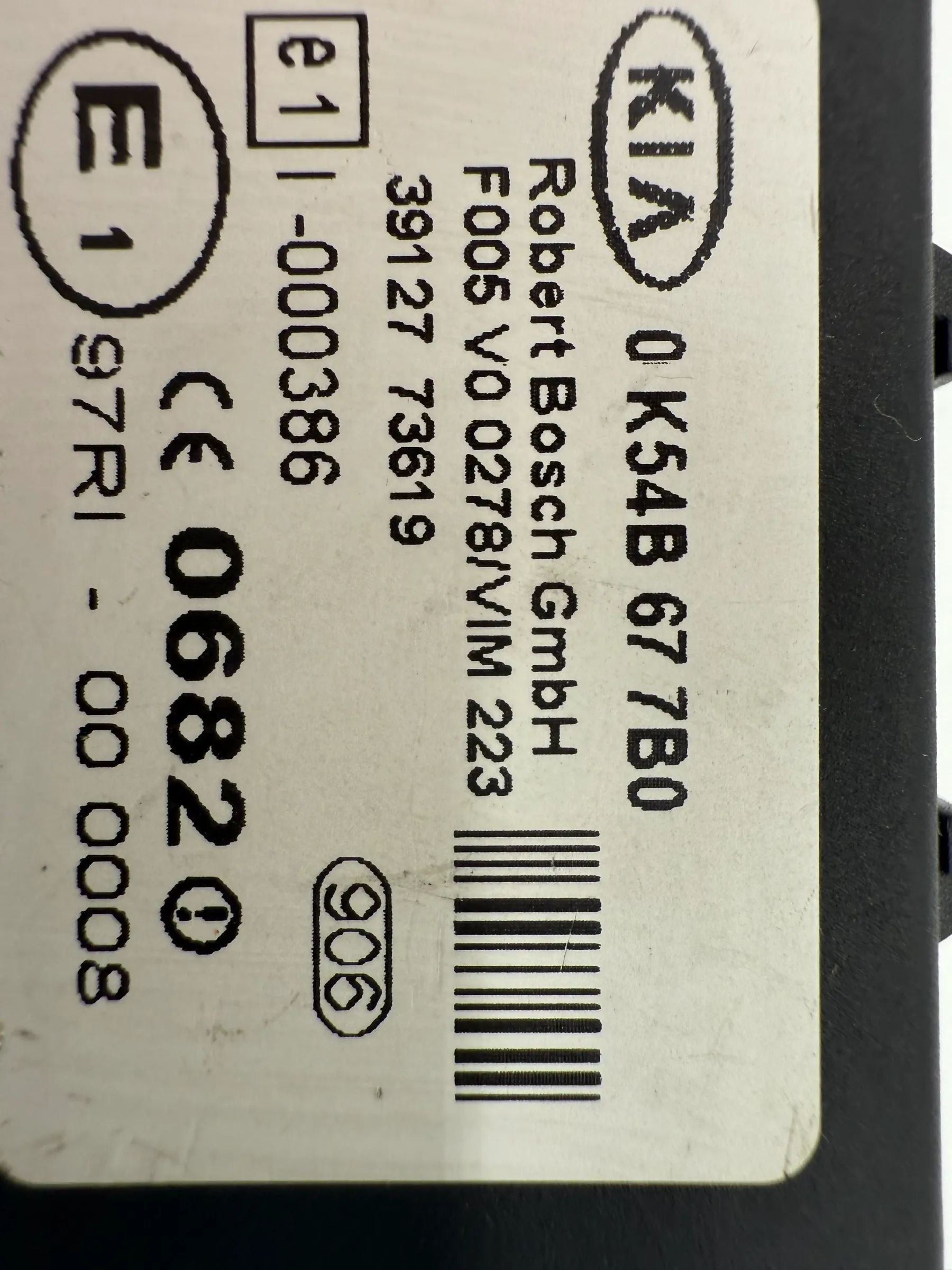 Kia Rok Boîtier de Commande Antidémarrage 0K54B677B0