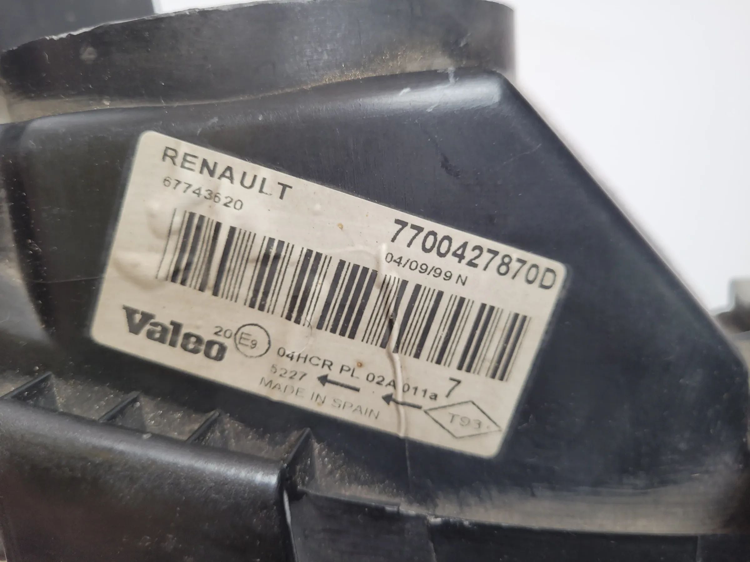Renault Megane I 1 BA0/1 Scheinwerfer/Frontleuchte Rechts 7700427870D (Original)