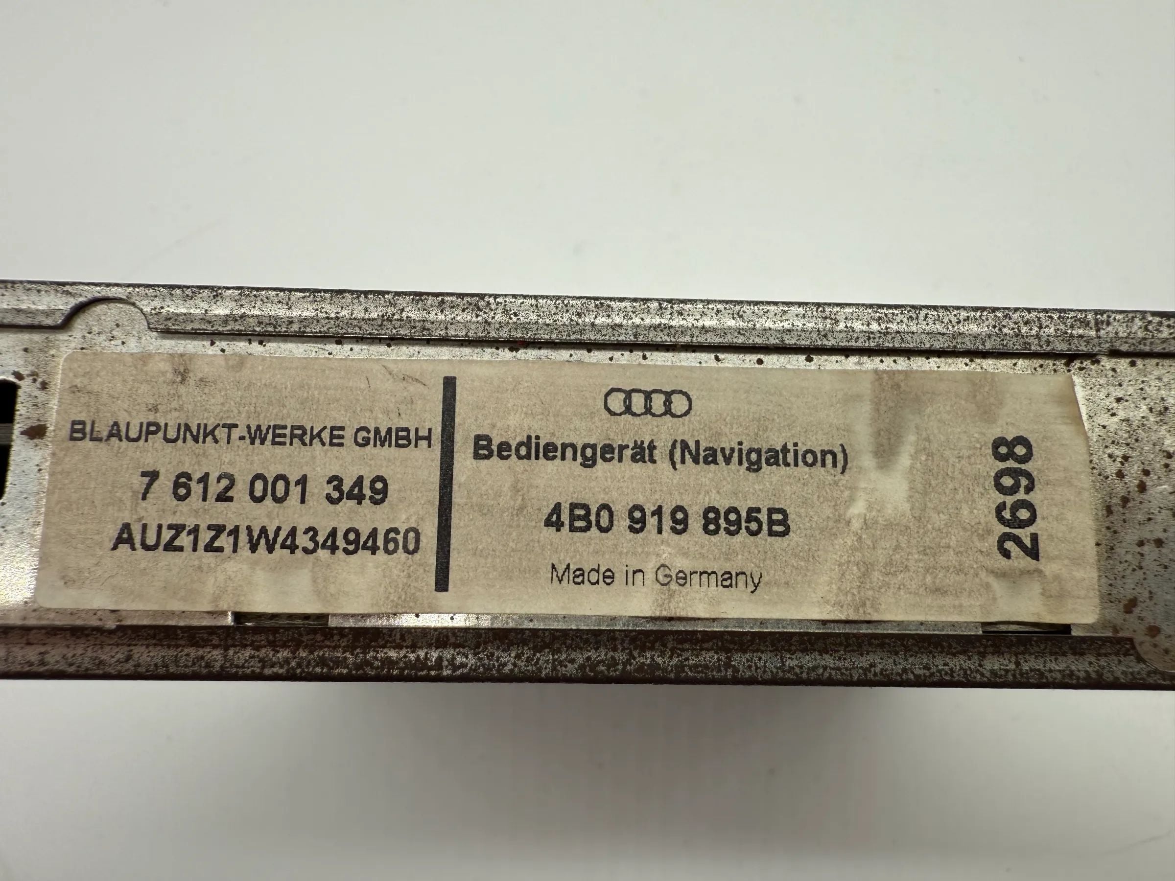 Audi A4 A6 control unit navigation Blaupunkt 4B0919895B 7612001349 8618000292 