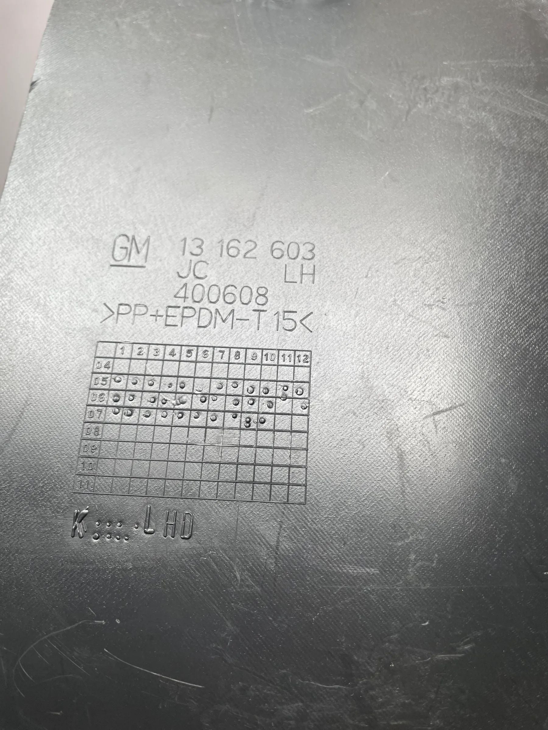 Original Opel Zafira (P12) Innenausstattung 13162603