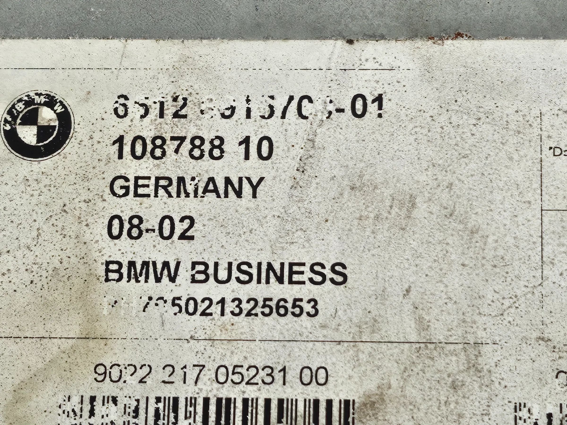 Oryginalne radio samochodowe BMW E46 "Business" kasetowe radio 6915709