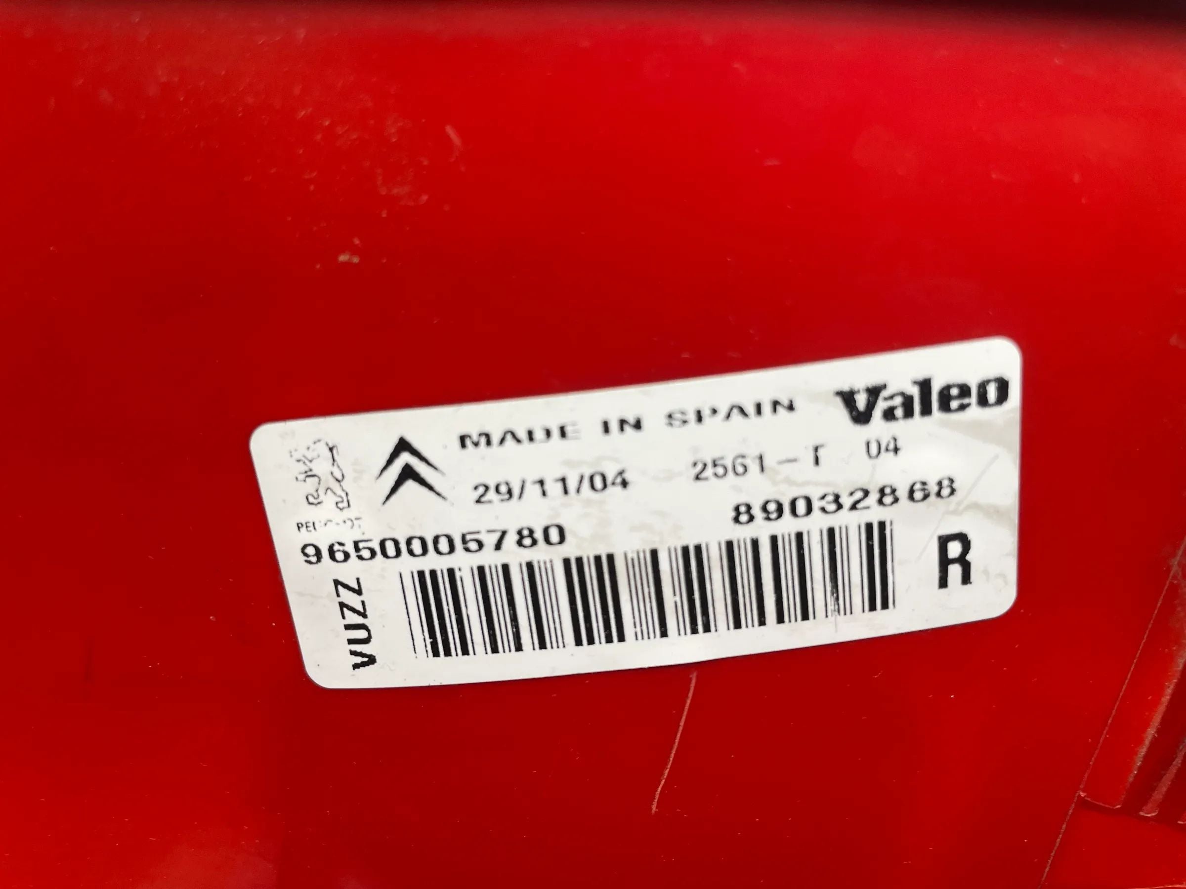 Original Citroen Picasso (N68) Rückleuchte Rechts Hinten 9650005780