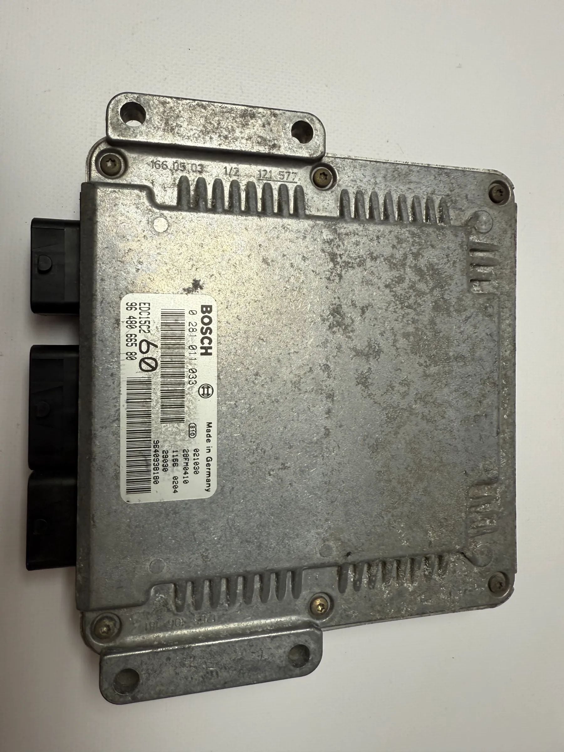 Оригинальный блок управления двигателем Fiat Ulysse 2.2 JTD дизельный 9648066580