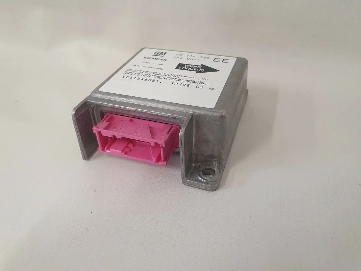 อะไหล่แท้ Opel Corsa B กล่องควบคุมถุงลมนิรภัย เซ็นเซอร์ SIEMENS GM 09114585 EE, 5WK41140B