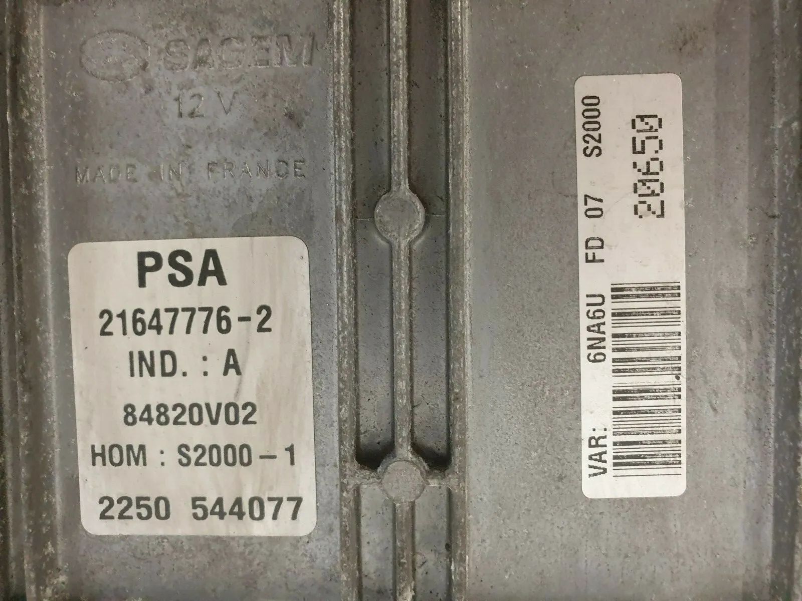 original Citroen Xsara Picasso C year 2002, engine control unit 9644674980 Sagem 