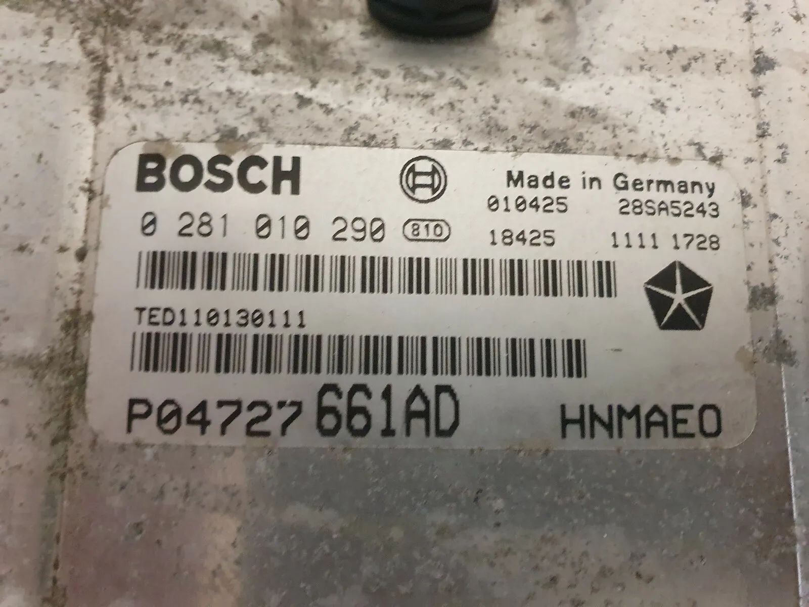 อะไหล่แท้ กล่องควบคุมเครื่องยนต์ Chrysler Voyager IV 2.5 CRD 2001–2007