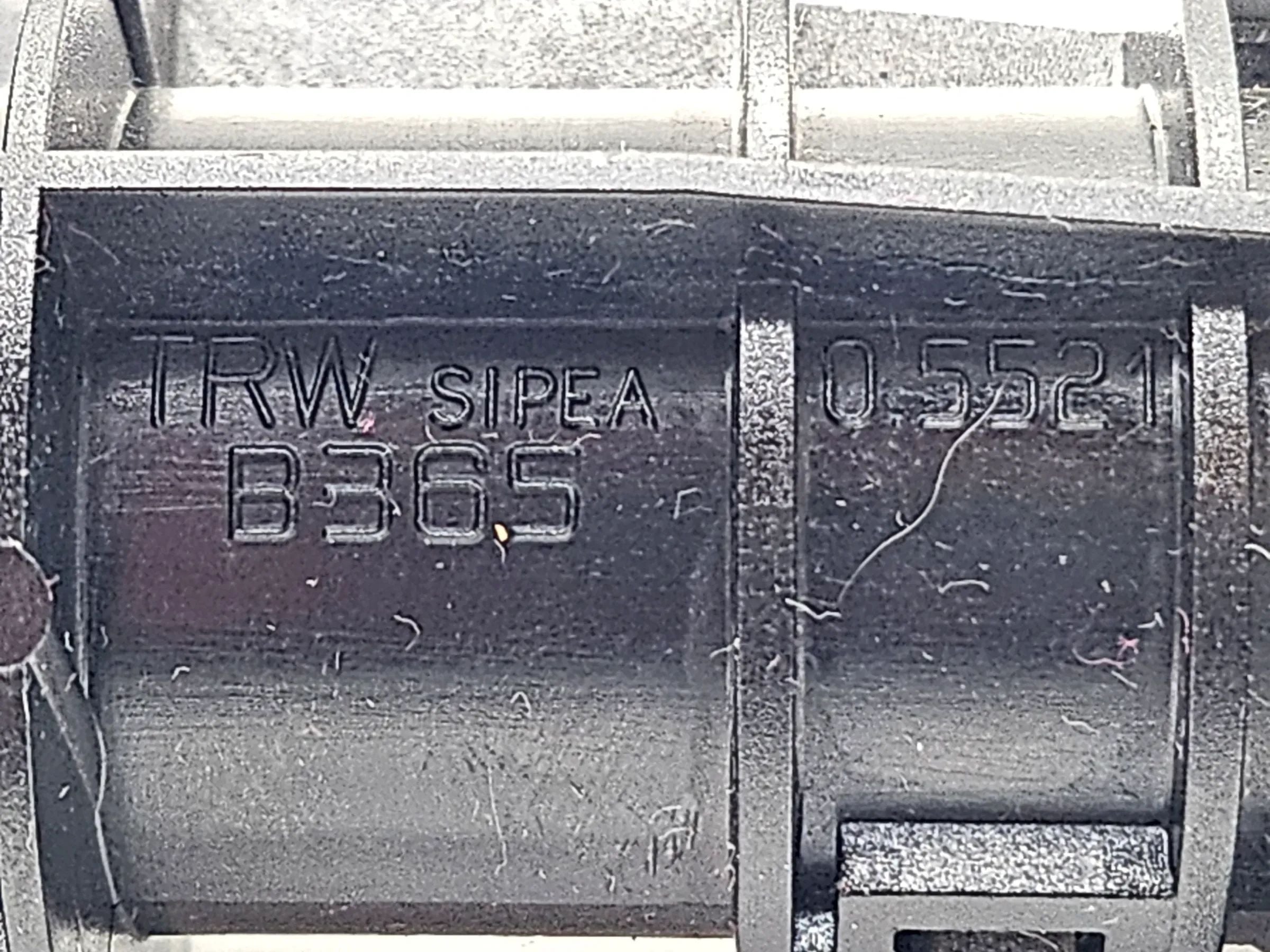 Original Fiat Punto 188 Zündschloss Lenkradschloss 0.5521 0.6670 B365 TRW 1167