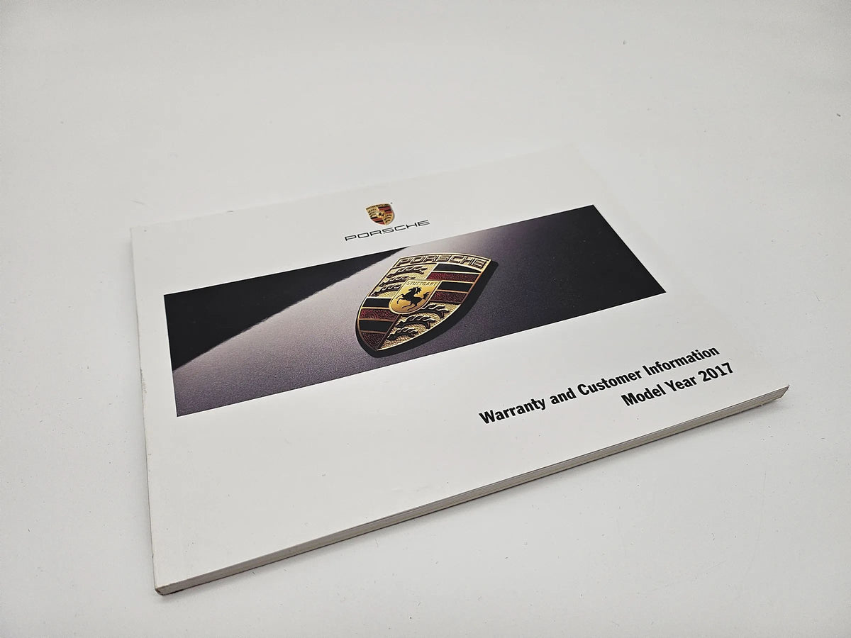 PORSCHE 911 CARRERA  Typ 991 Warranty and Customer Information 2017 englisch