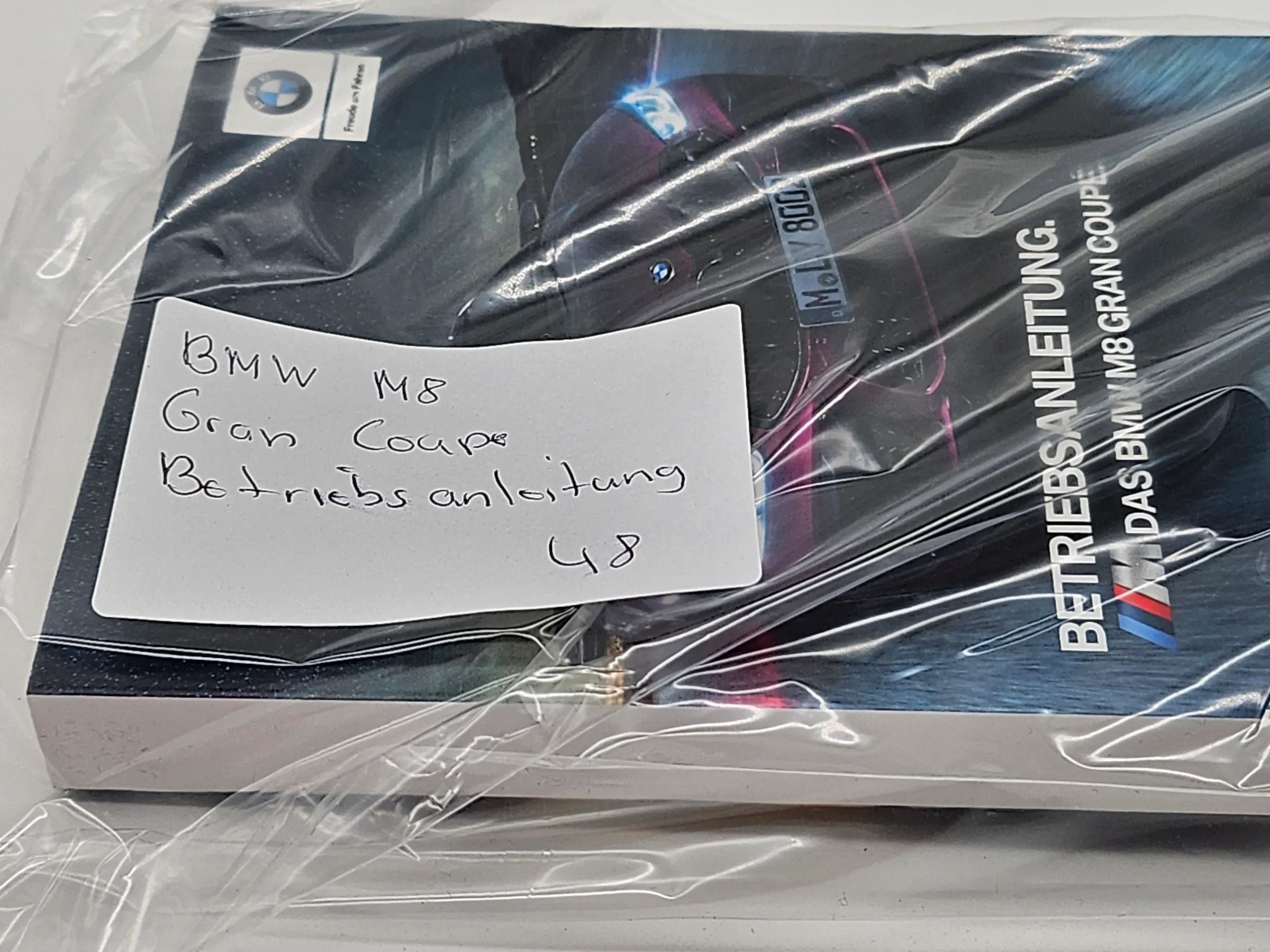Original BMW M8 GRAN COUPÉ F92 G15 Betriebsanleitung Bedienungsanleitung deutsch