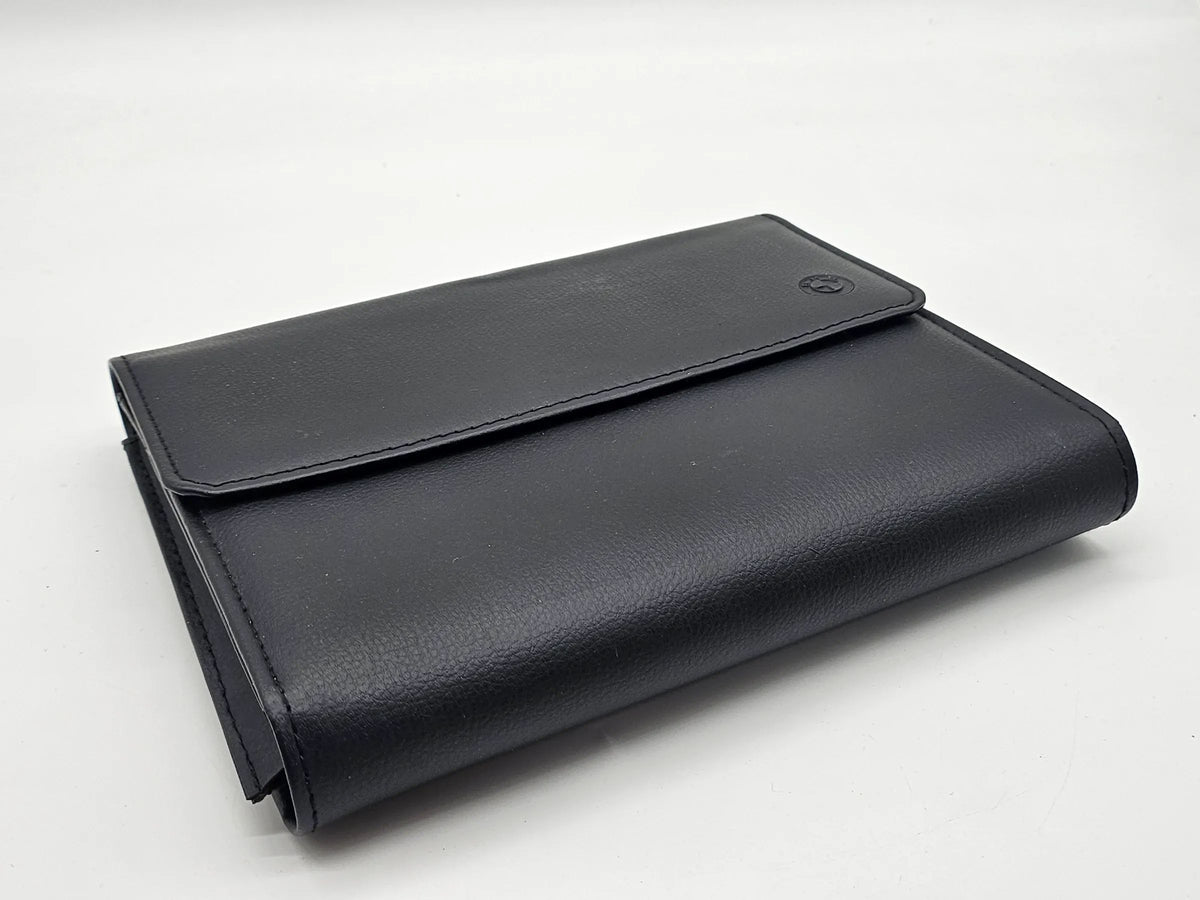 Original BMW 7er E38  Bordmappe Leder schwarz