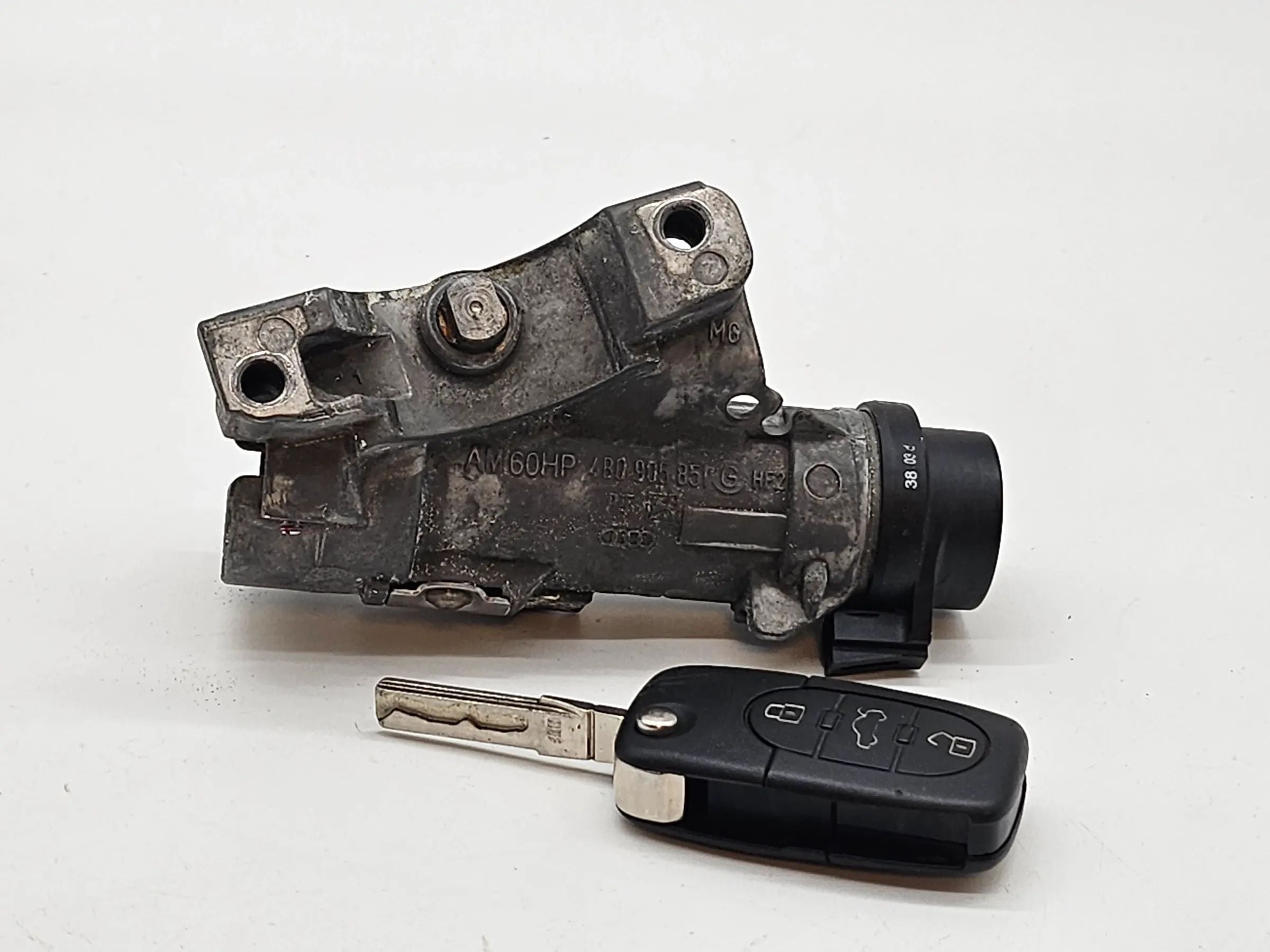 Original AUDI A4 B6 Zündschloss Lenkradschloss Schlüssel 4B0905851G