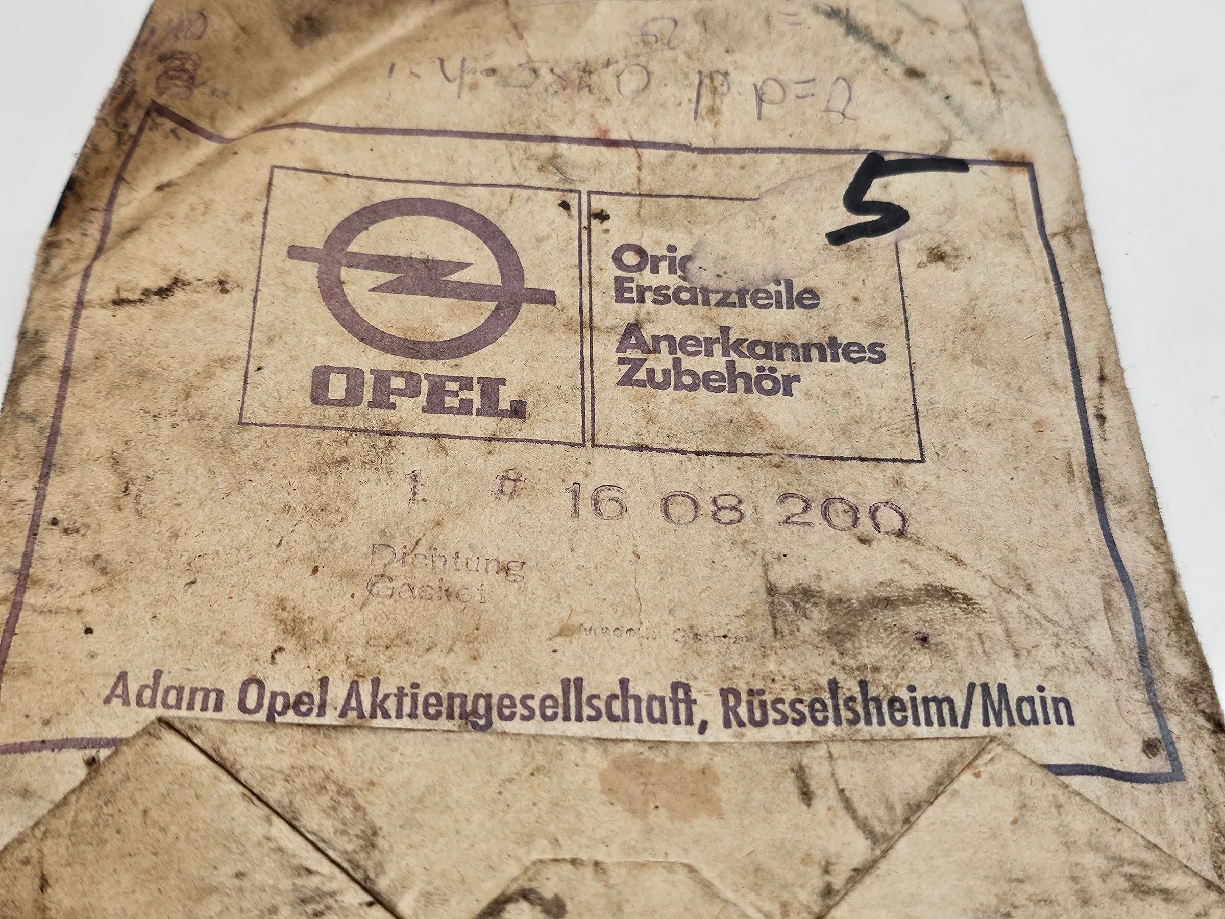 Original Opel Oldtimer Vergaserdichtung  Set 1608200 Set 5