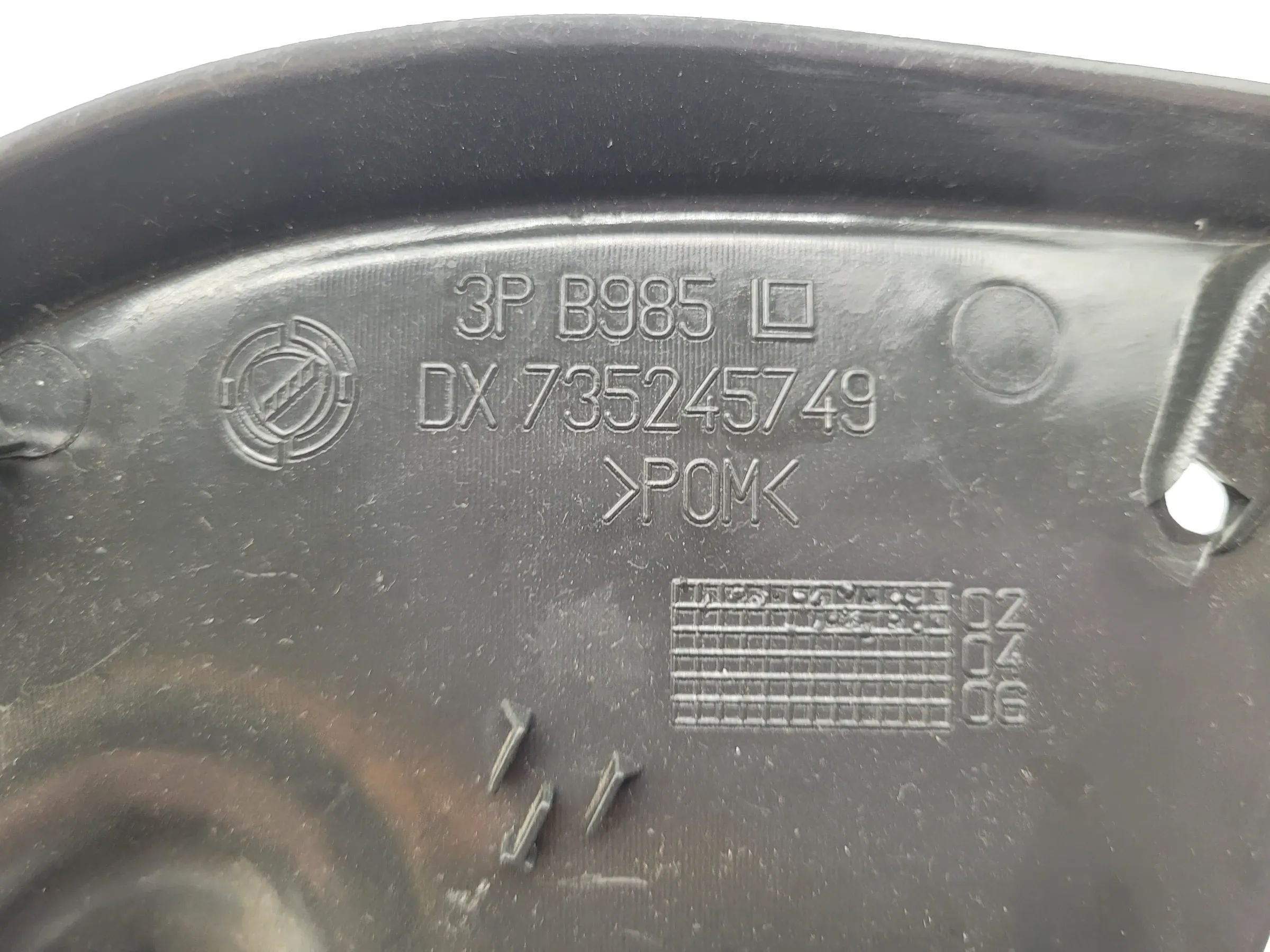Fiat Punto (188) Abdeckung Verkleidung Außenspiegel Rechts DX735245749 original