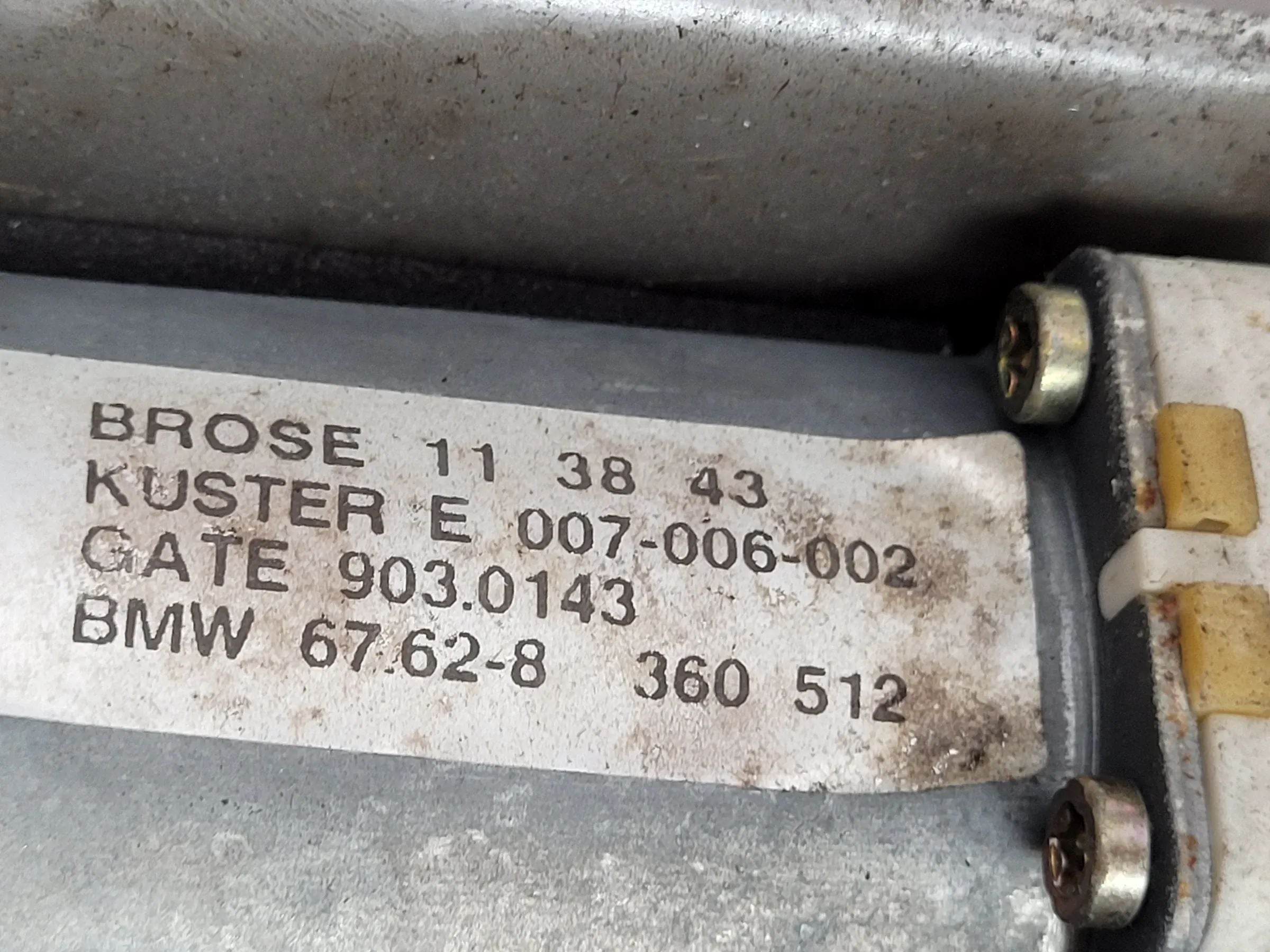 BMW 5er Touring Fensterhebermotor + Gestänge Vorne Rechts 67.62-8360512 Original