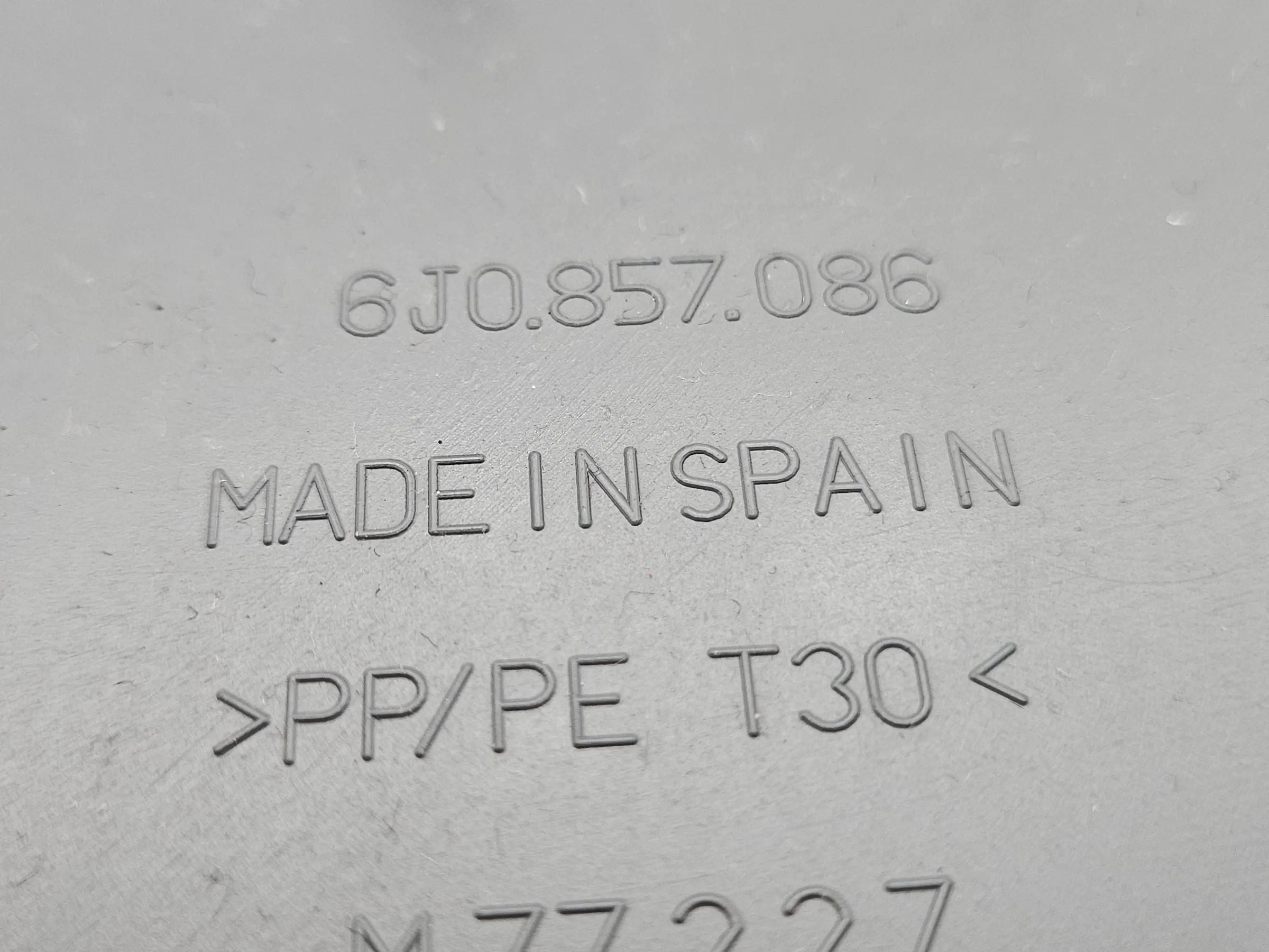 Original SEAT Ibiza 6J ABDECKUNG droite 6J0857086