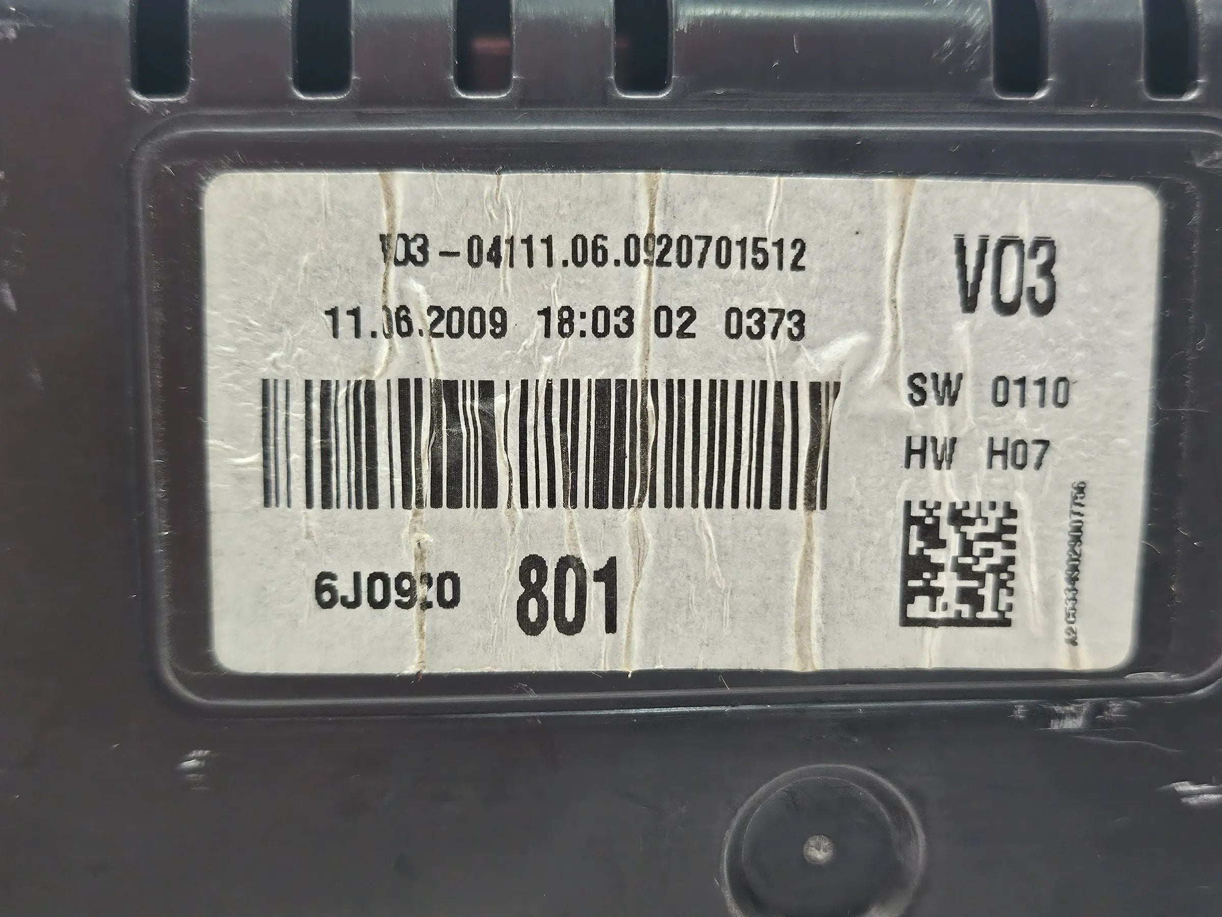 Original Seat Ibiza 6J Tacho Kombiinstrument 1,4l 16V Benzin V03 6J0920801