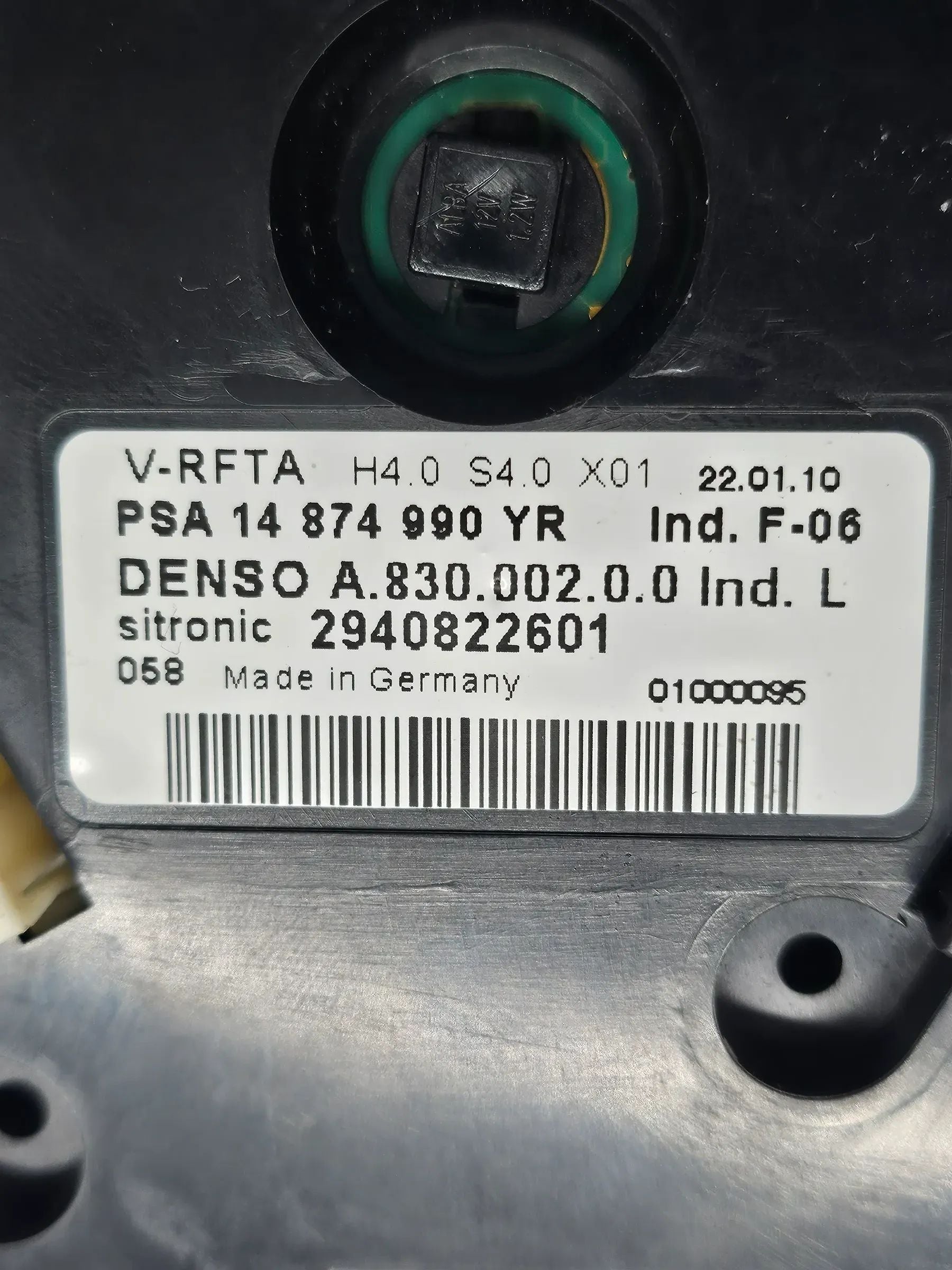 純正 Peugeot 807 2.0 エアコン操作パネル PSA GKR 14874990 YR A83000200