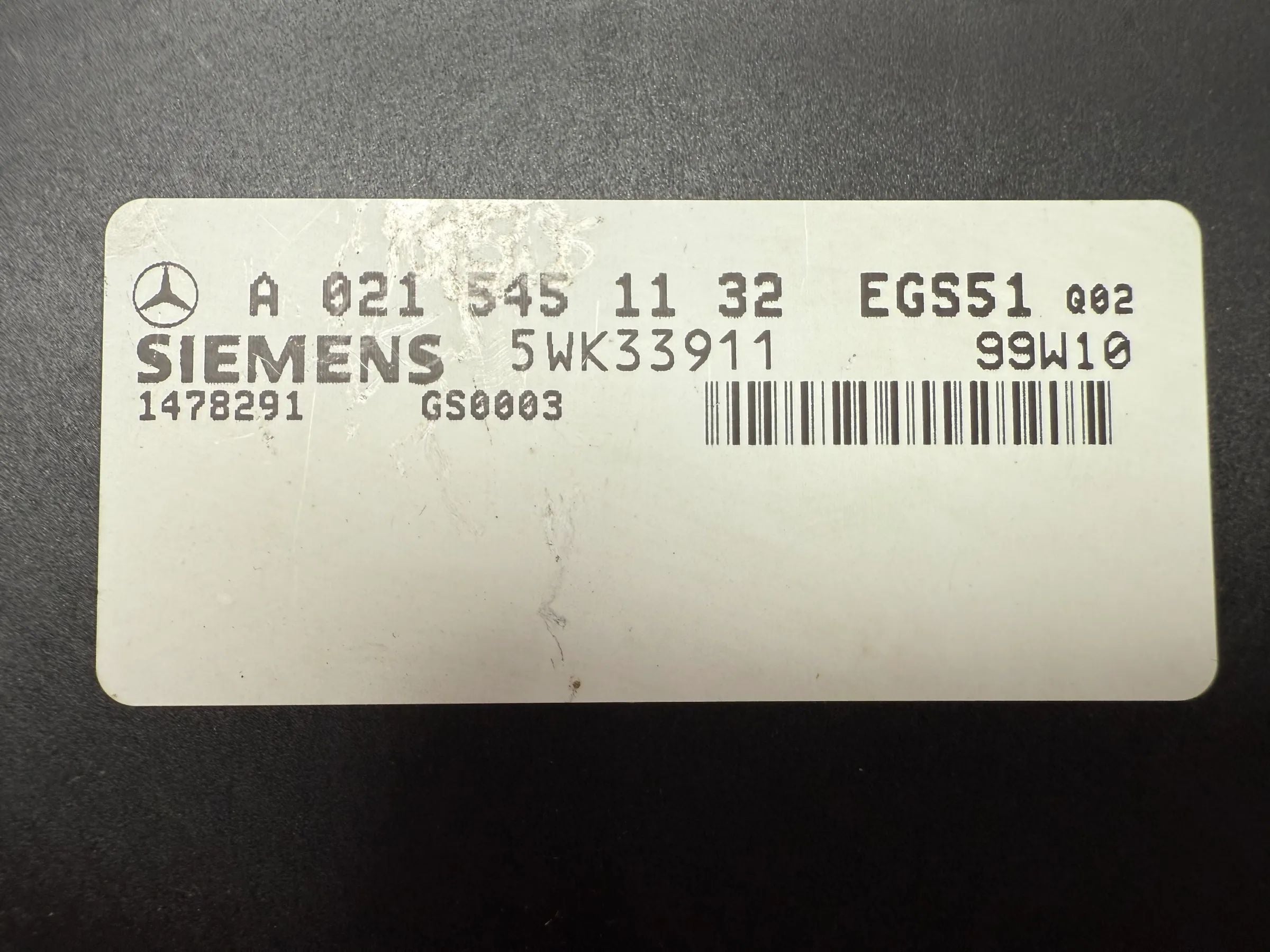 Original Mercedes Benz E-Klasse 220 D Centralita Motor A0215451132 / 5WK33911