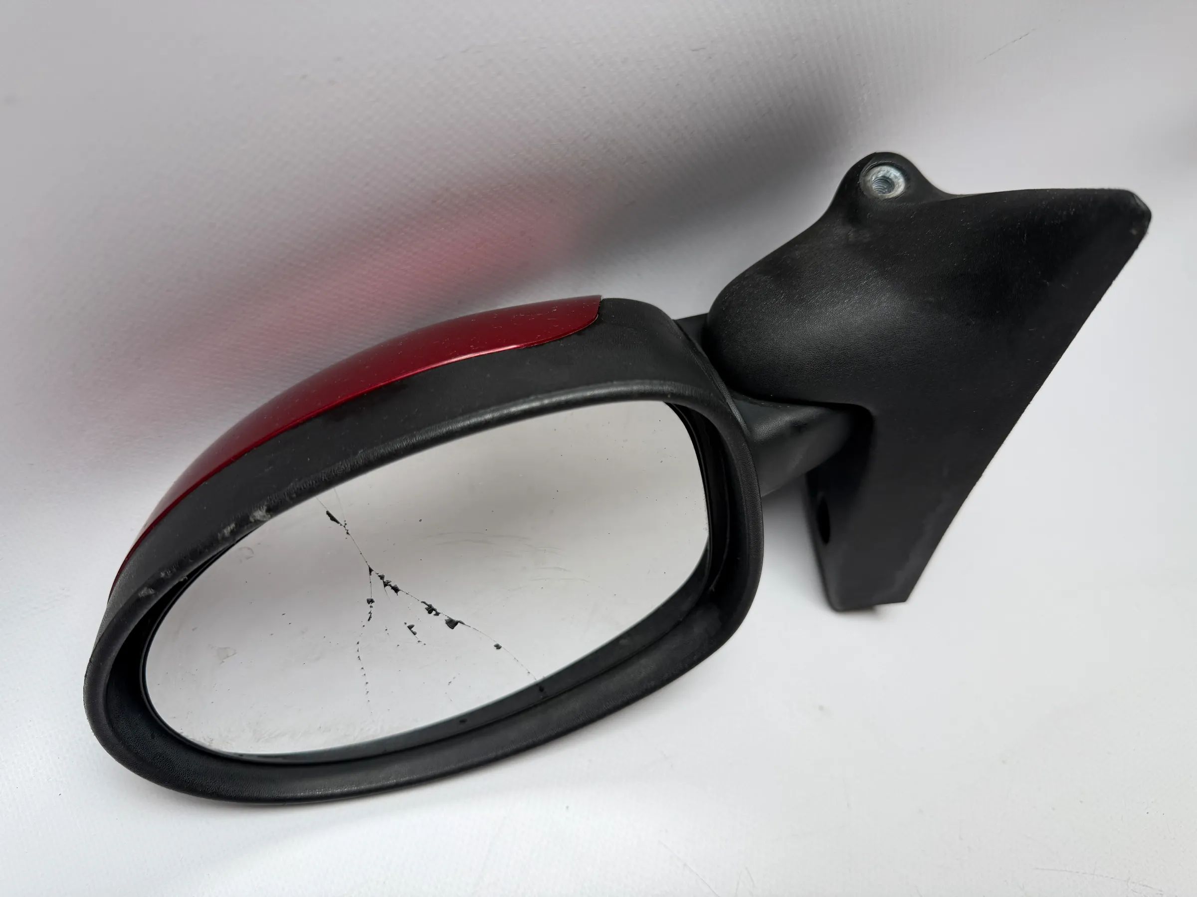 อะไหล่แท้ RENAULT Twingo กระจกมองข้างซ้าย ไฟฟ้า สีแดง E2014001