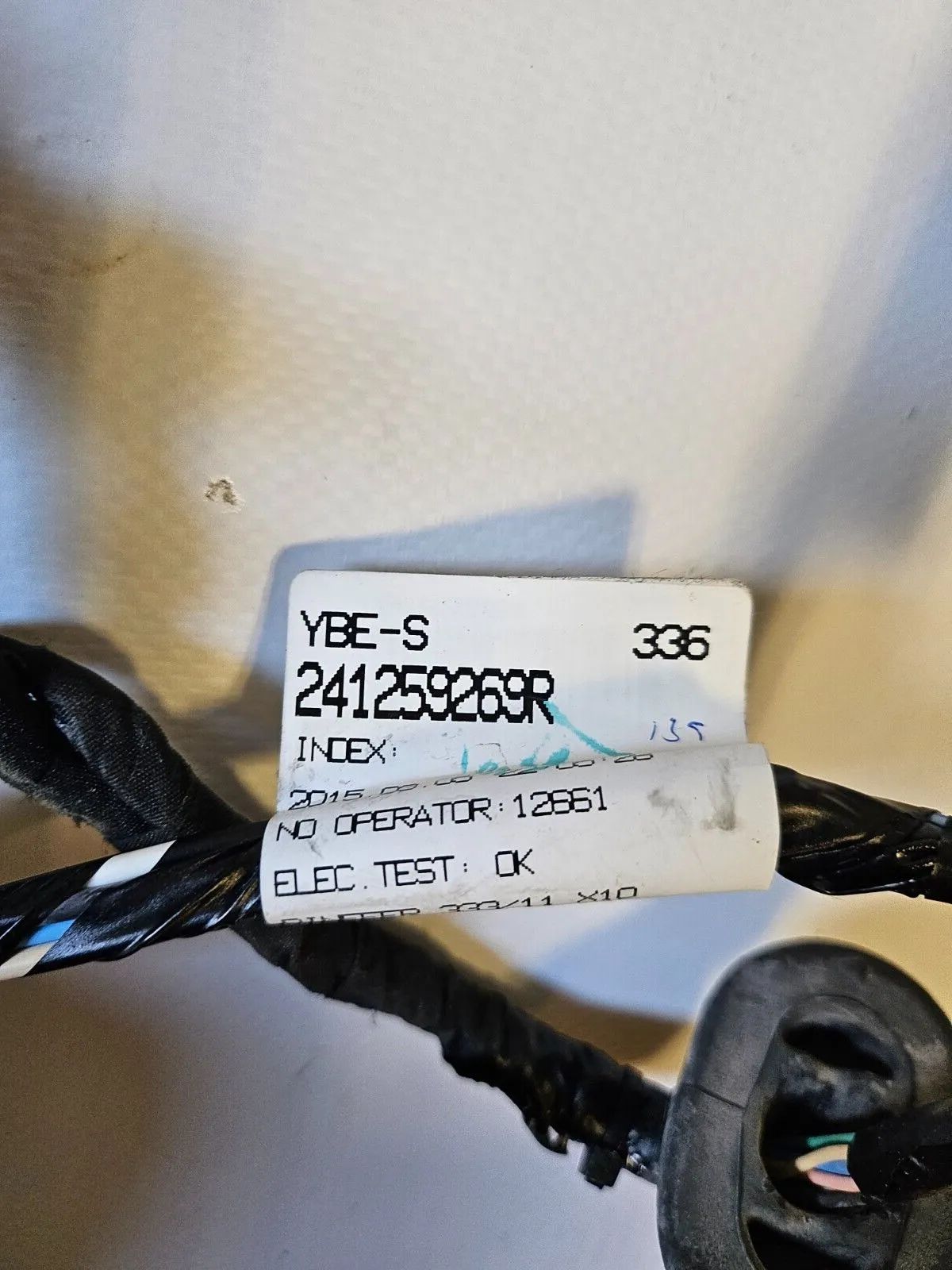 original 241259269R FAISCEAU ÉLECTRIQUE Renault Zoé (AG) Hatchback 60kW (5AM B4) 2015