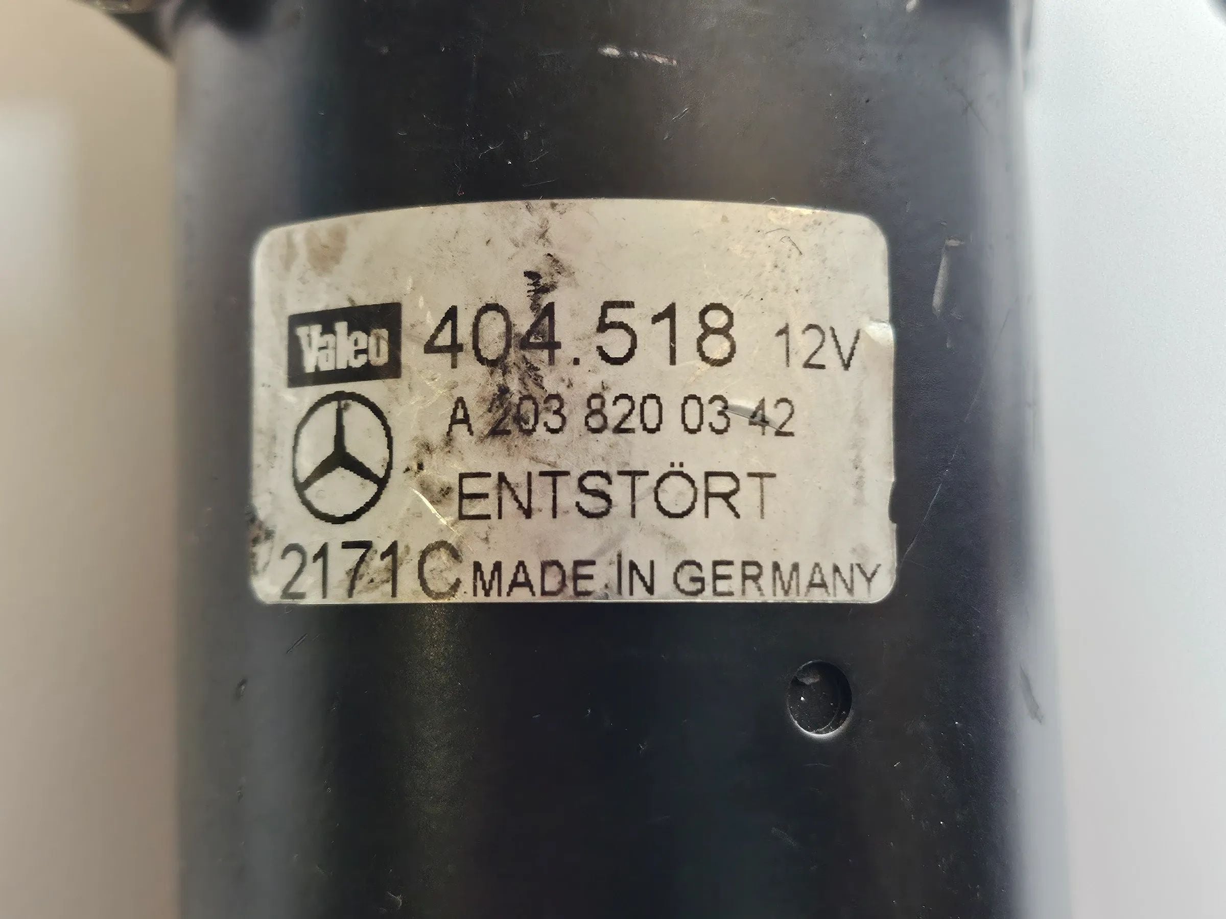 Mercedes-benz W203 silnik wycieraczek przednich A2038200342
