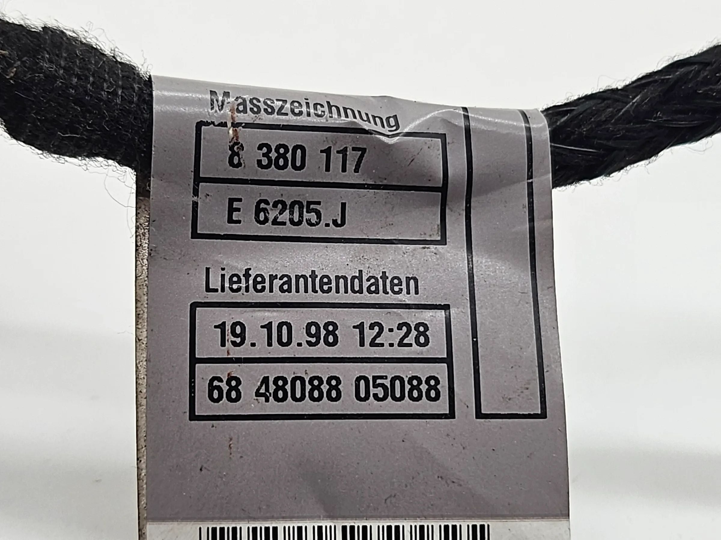 Original  BMW Adapterkabel Airbagmodul 61128380117 OEM