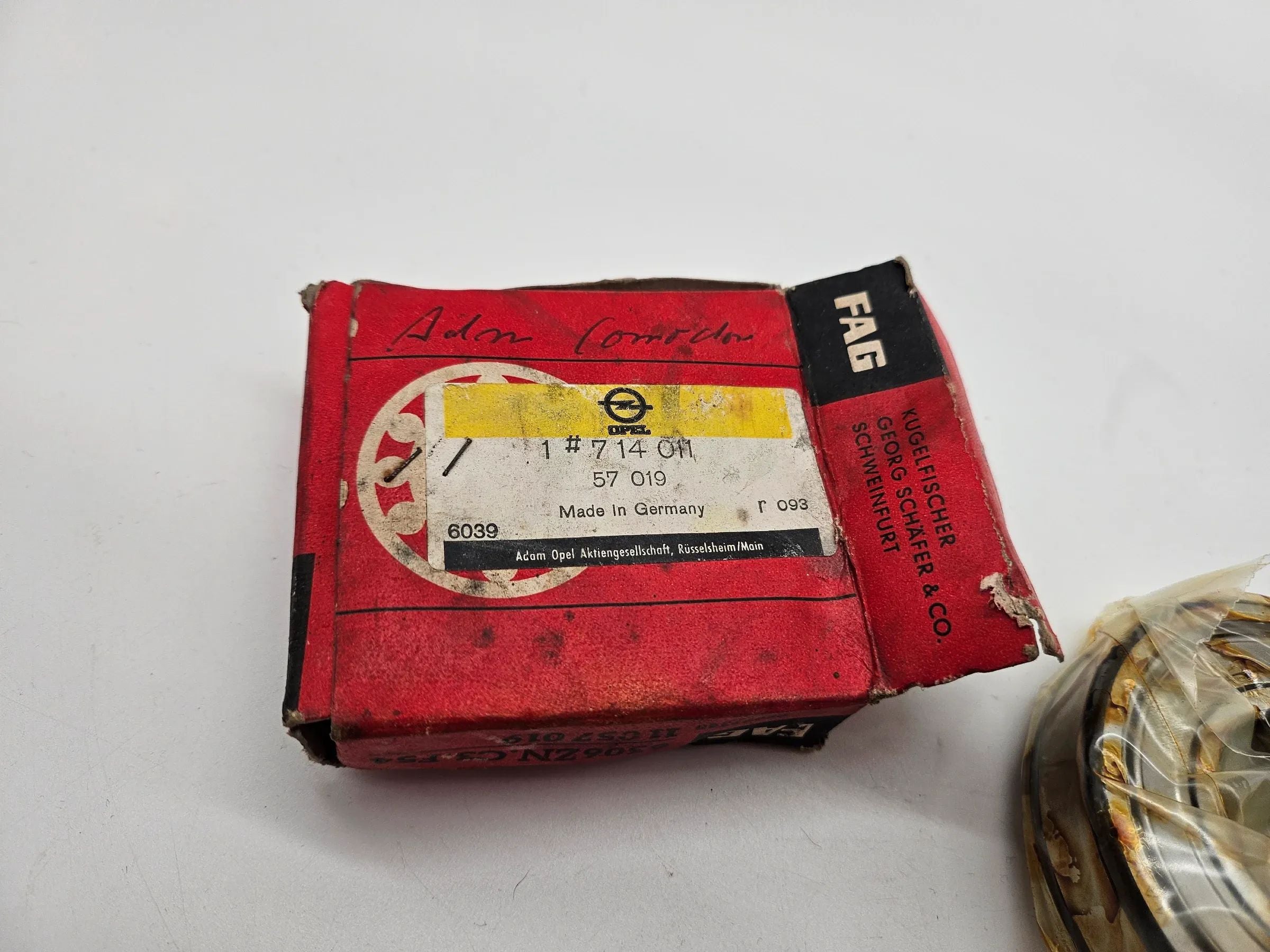 original FAG Opel Ascona C Kadett E Lager Zahnradblock F-16 Schaltgetriebe NEU