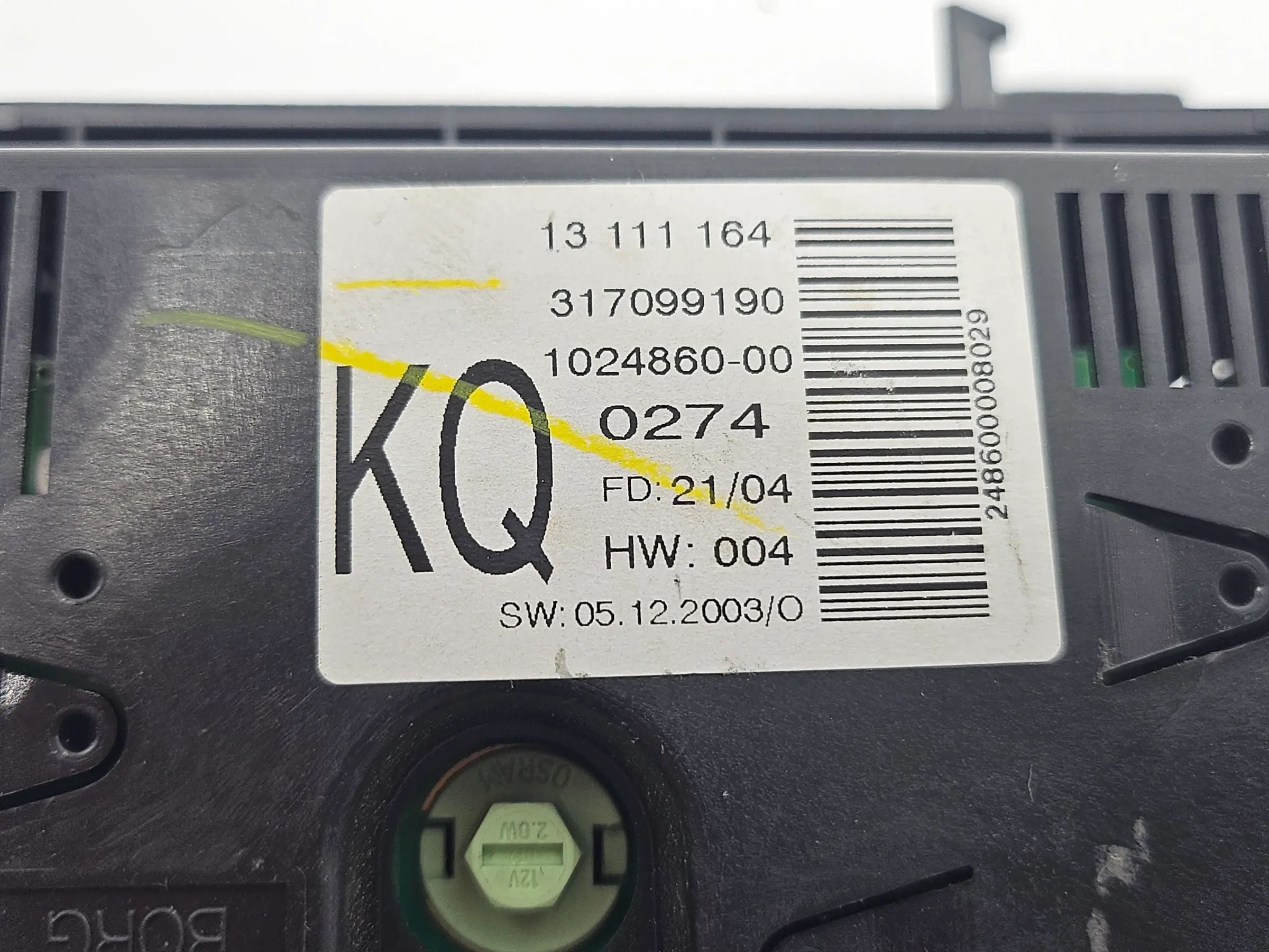 อะไหล่แท้ Opel Astra H Zafira B บอร์ดคอมพิวเตอร์และนาฬิกา 13111164 KQ 13111164KQ