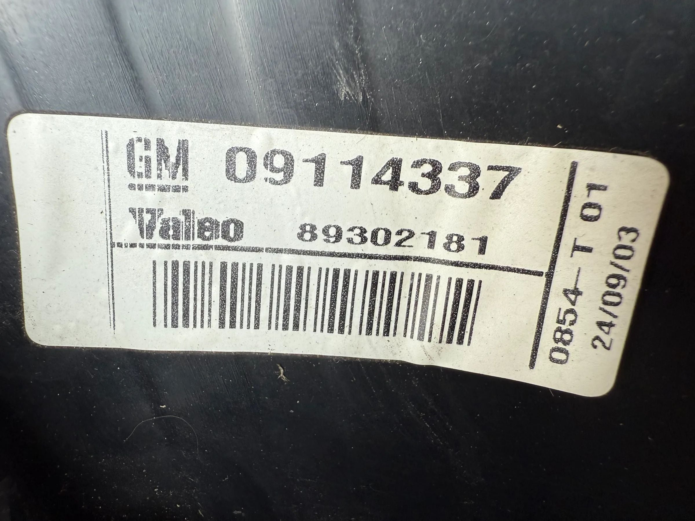 Original Opel Corsa C X01 rear light, right Valeo 09114337 89302181 