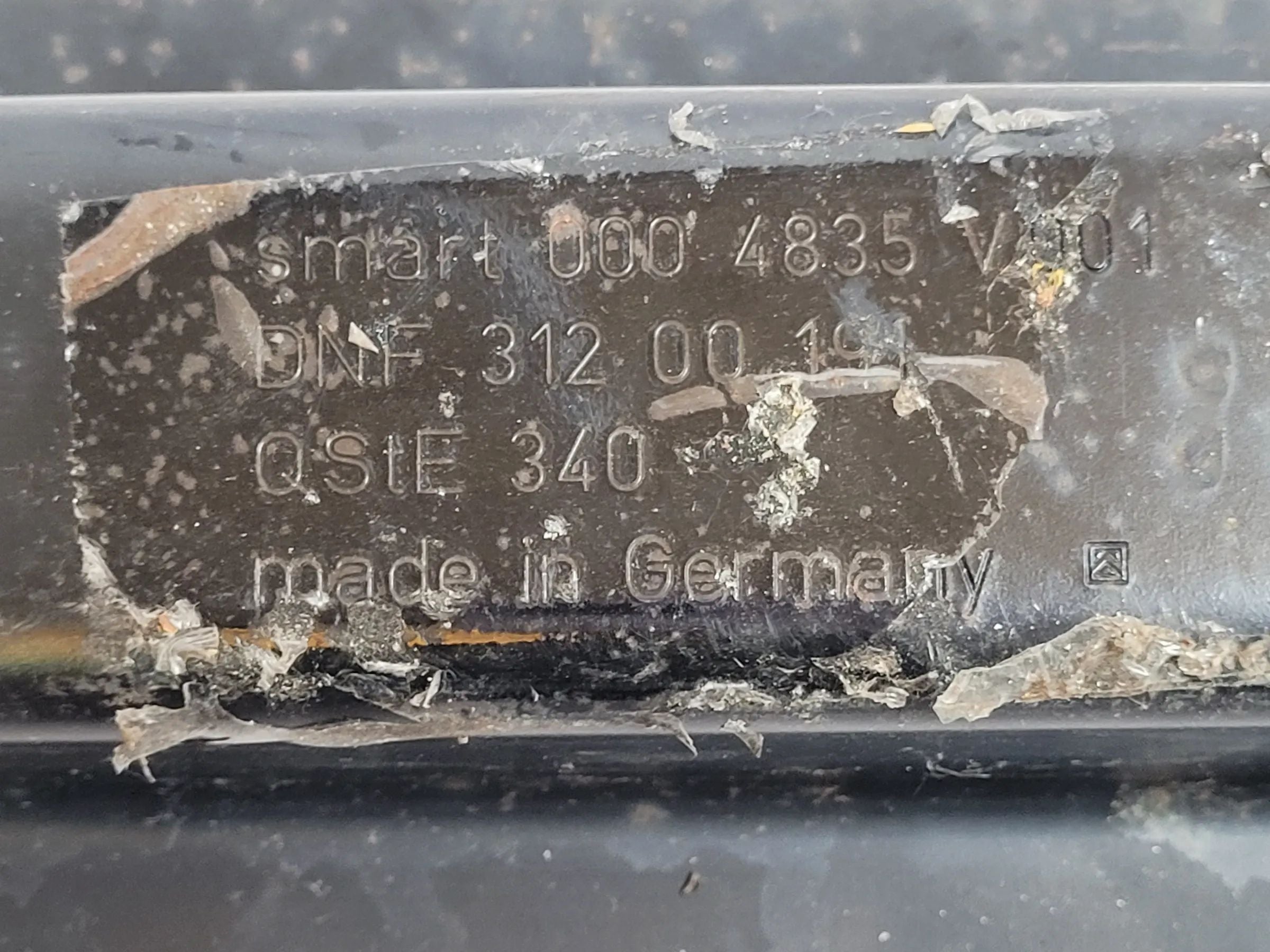 Smart ForTwo (450) Stoßstangenträger Stoßstange 0004835V001 Original