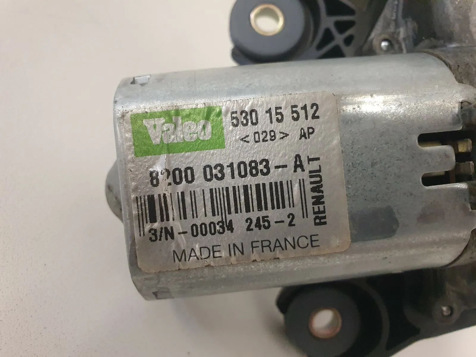 orig. RENAULT ESPACE IV 4 (JK0/1_) Moteur d'essuie-glace arrière 8200031083A Valeo 53015512