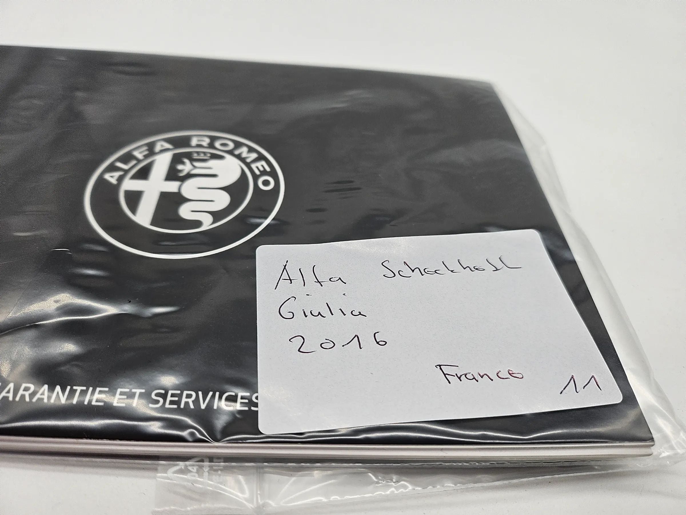 Original Alfa Romeo GIULIA Serviceheft Scheckheft 2016 Französisch