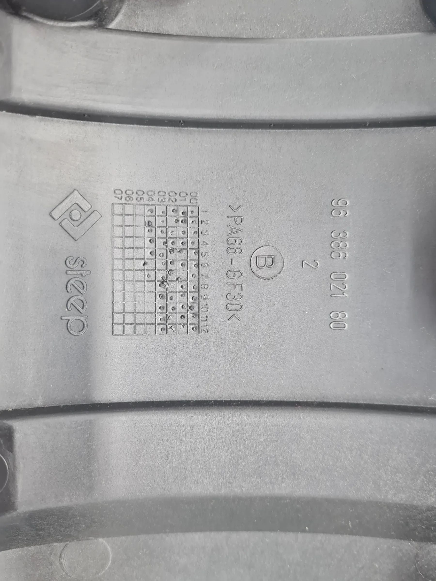 Original Peugeot 206CC (2D) Motorabdeckung Motor 9638602180