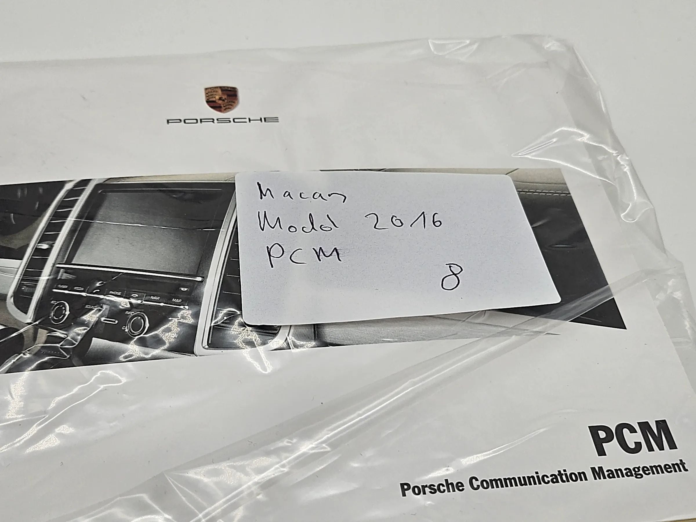 Original Porsche Macan 2016 PCM Anleitung WKD952002115 englisch
