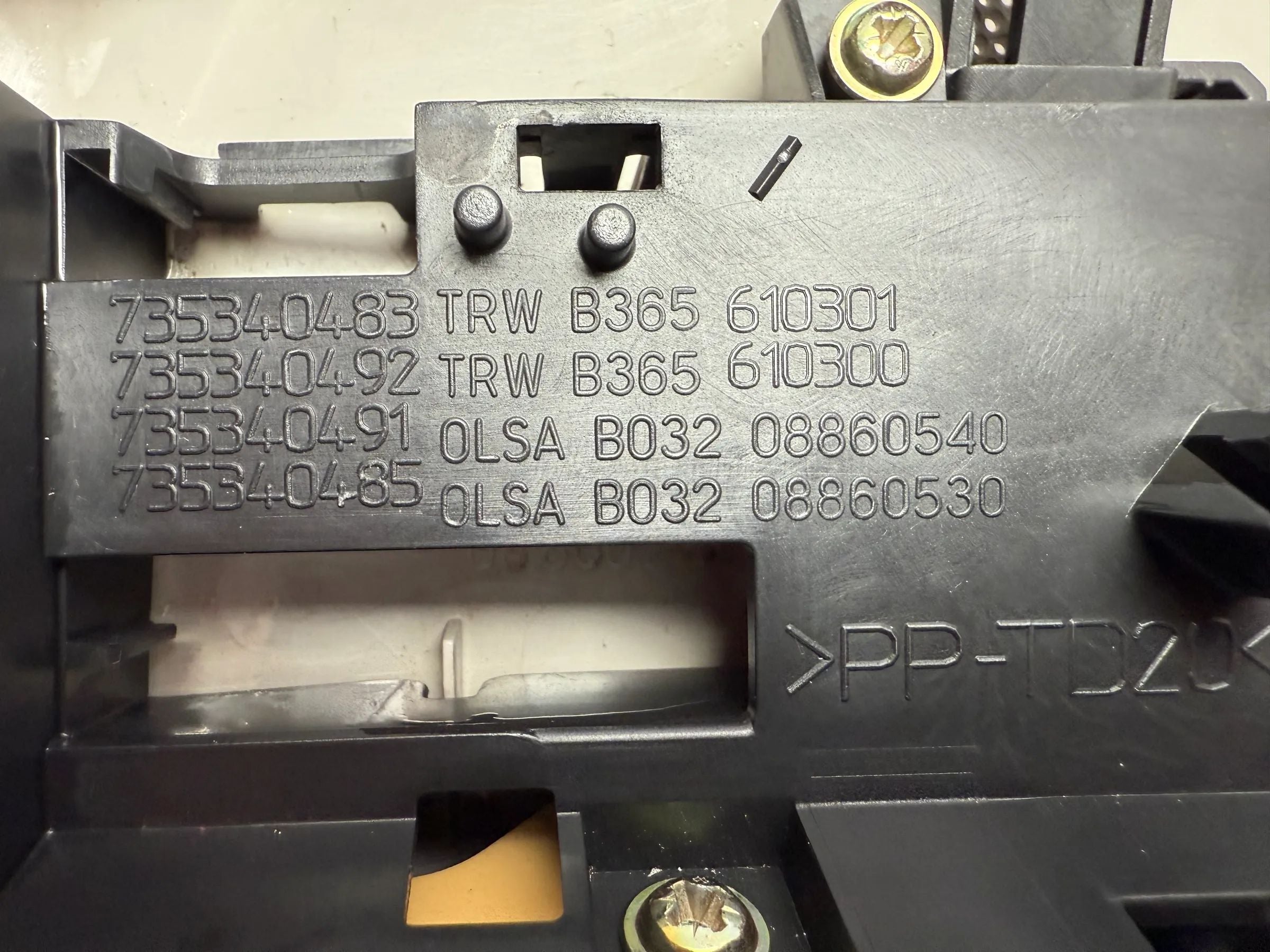 Originele FIAT STILO ZONNEKLEP SCHAKELAAR BEDIENING 735340483