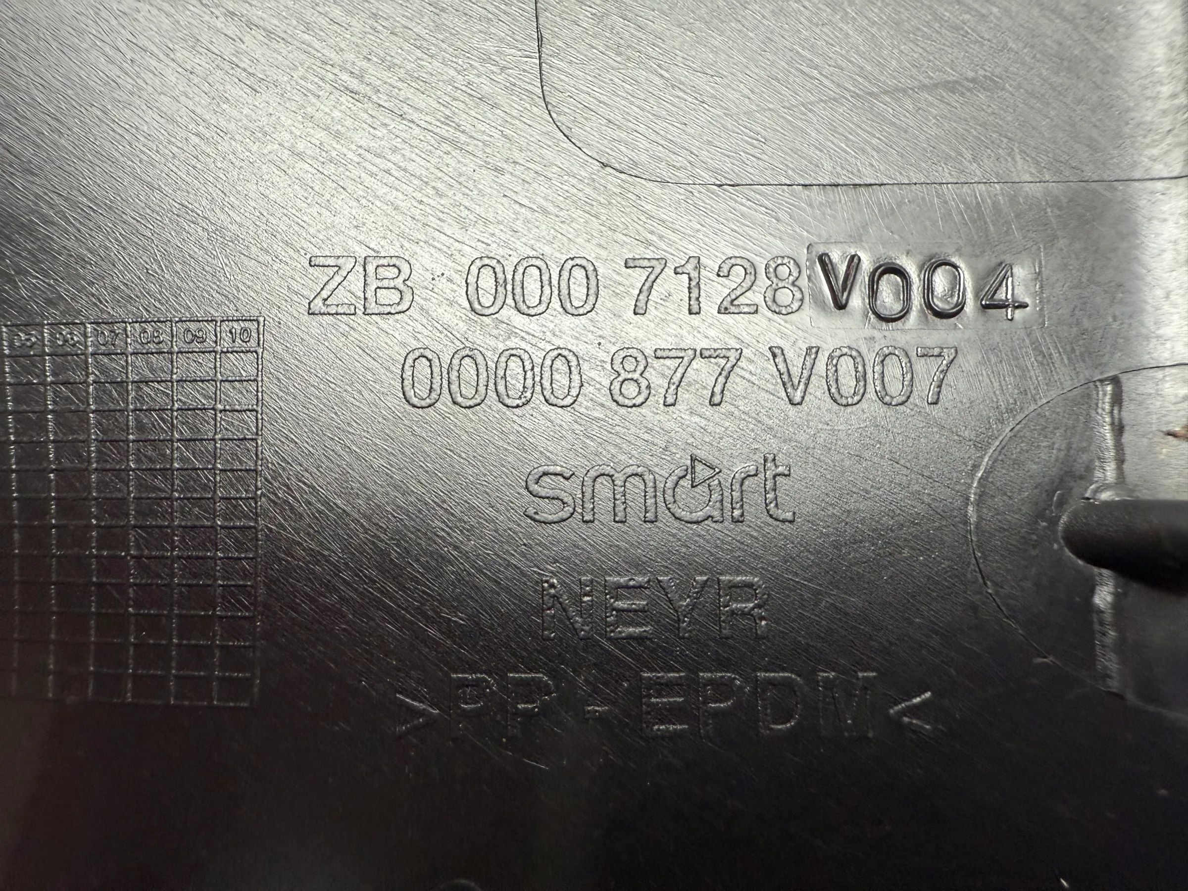 Original Smart ForTwo 450 Cabrio cover roof release 0000877v007 