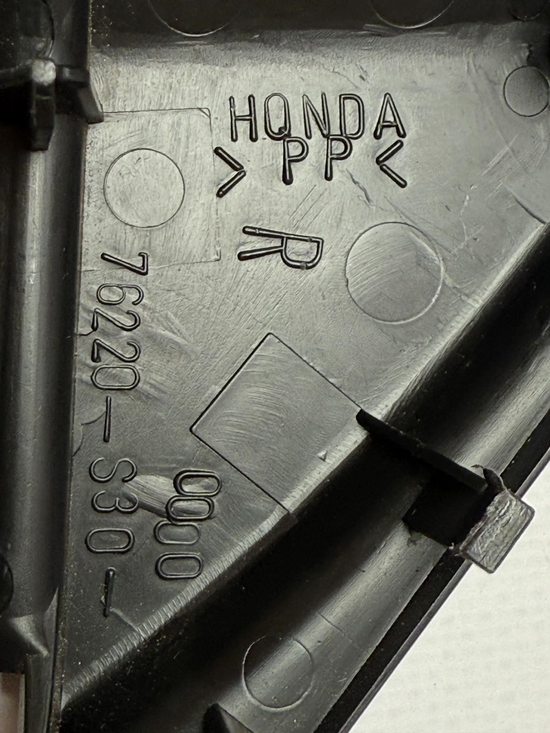 Original Honda Prelude V Side Mirror Cover Right 76220-S30-000 