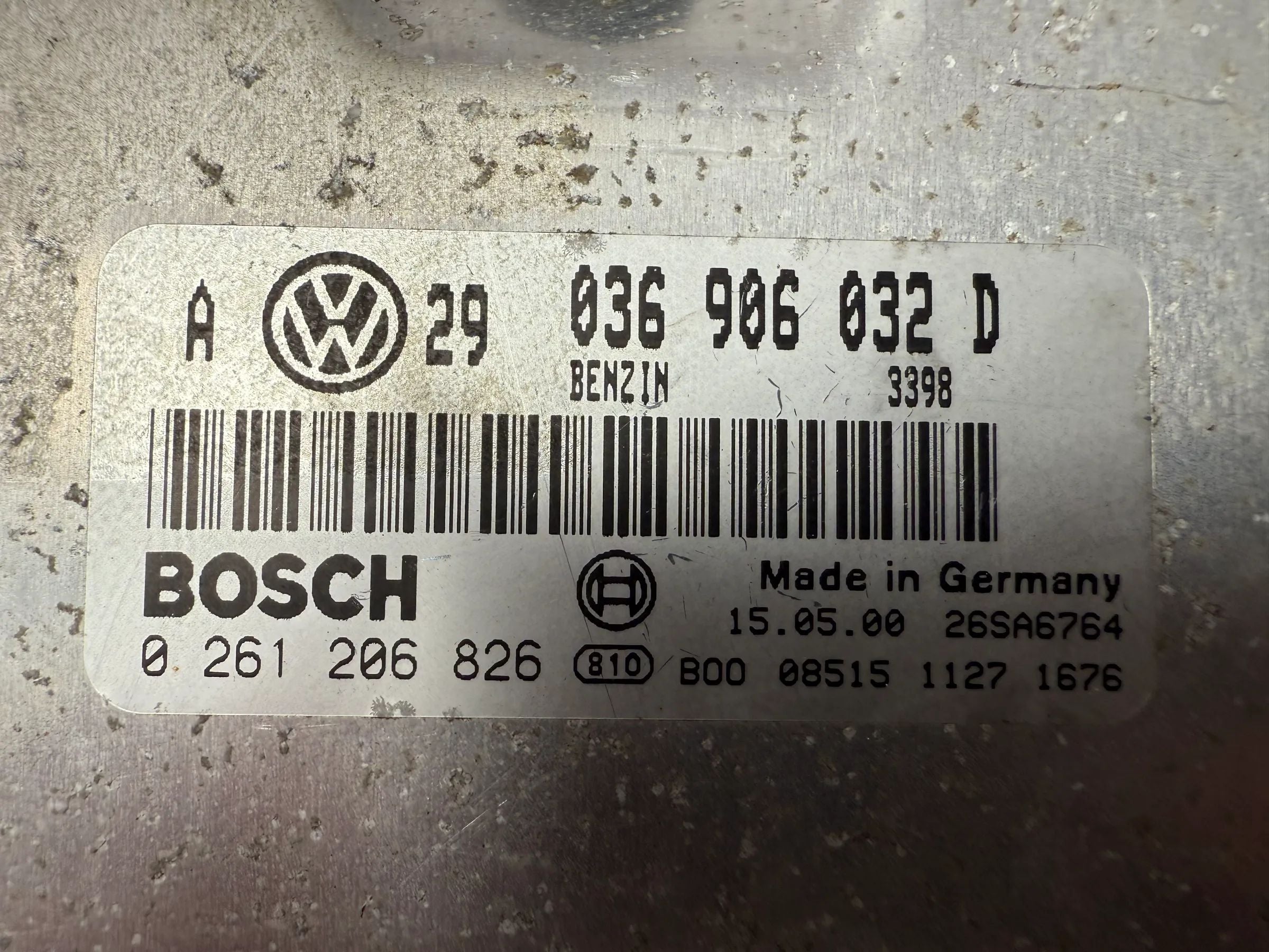 Original VW Golf IV 4 1.4 Centralina Motor ECU 036906032D / 0261206826 Auto-veritas