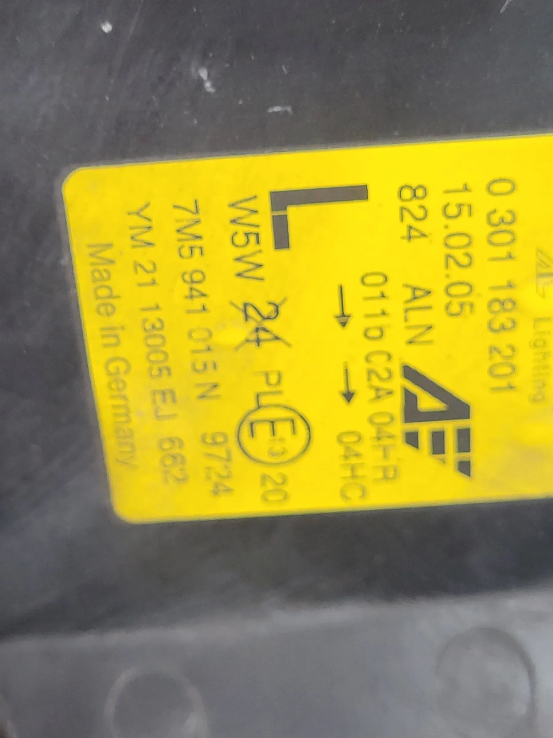 VW/Ford Sharan/Galaxy 7M/WGR Scheinwerfer/Frontleuchte Links 7M5941015N