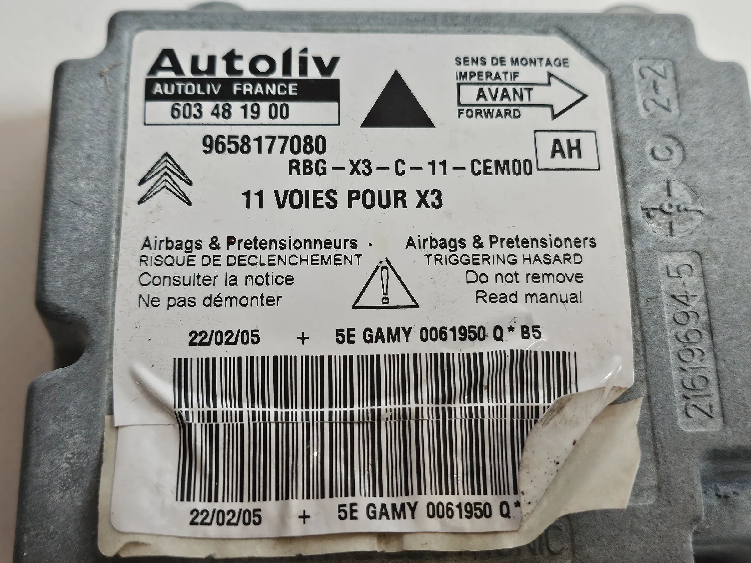 Original Citroen C5 Steuergerät Airbag  Airbagsteuergerät 9659532380