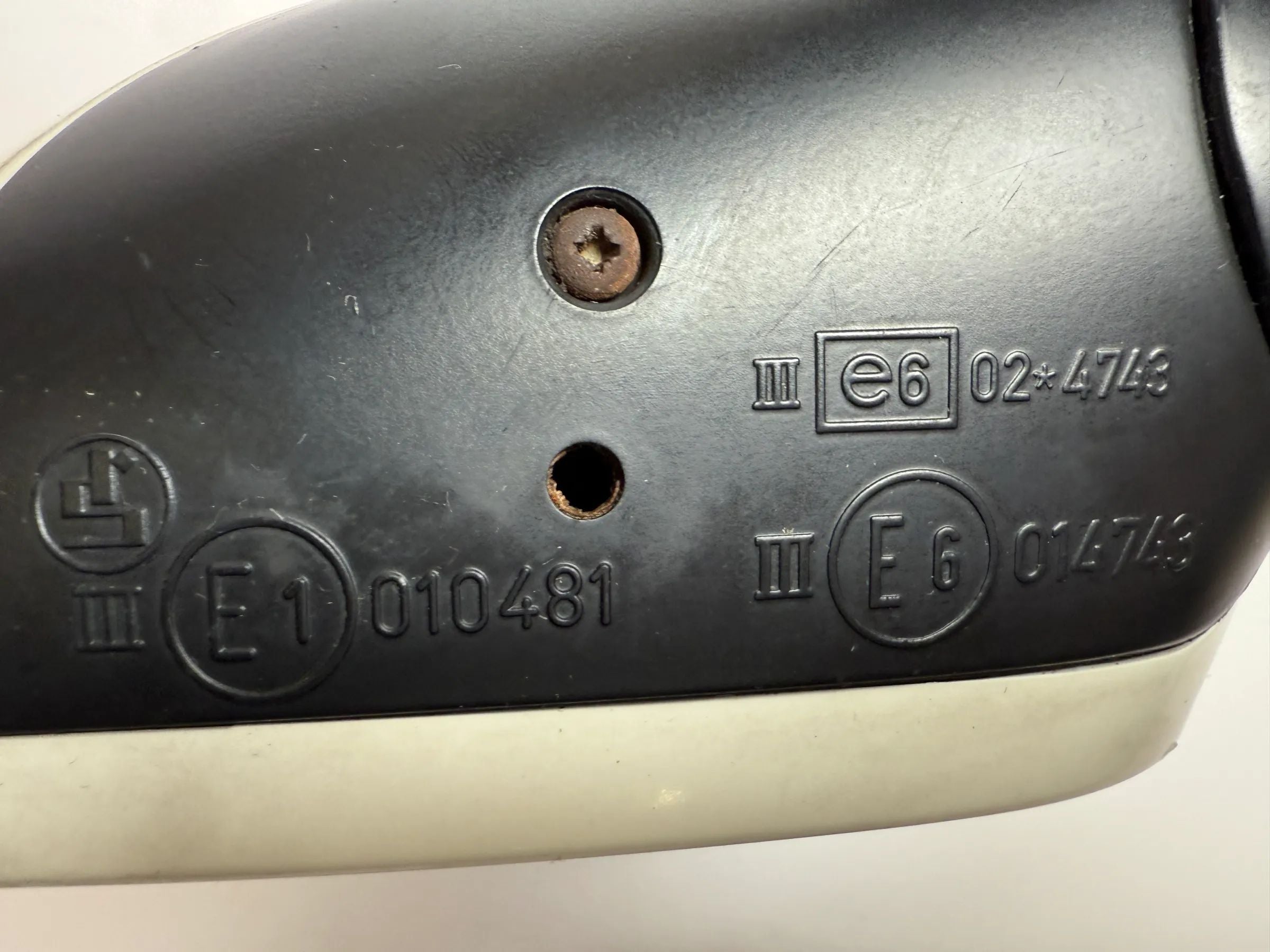 Original Audi A3 / A4 (8L1/8D2) Außenspiegel Rechts Weiss RSO225396