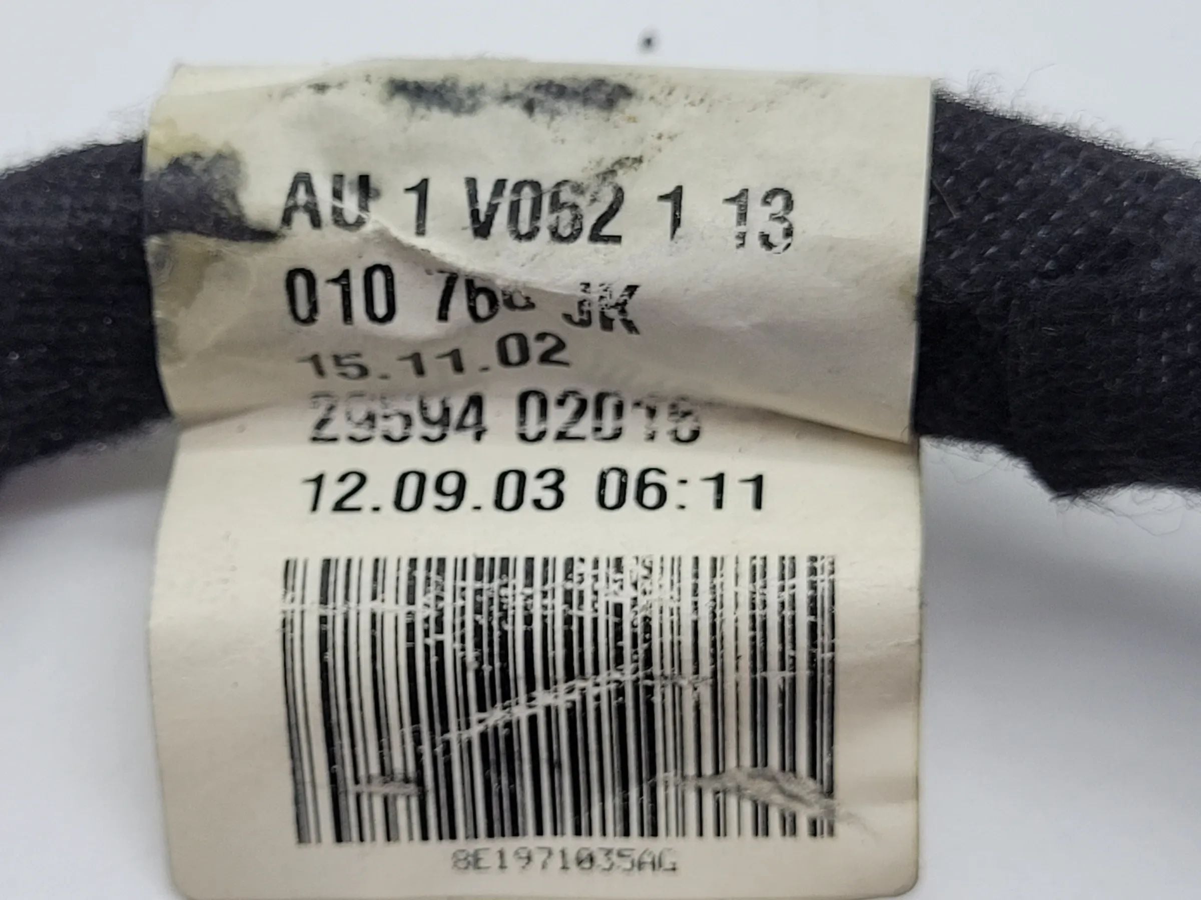 Original Audi A4 (8E/B6/B7) Kabelbaum Kabelsatz Rechts/Vorne 8E1971035AG